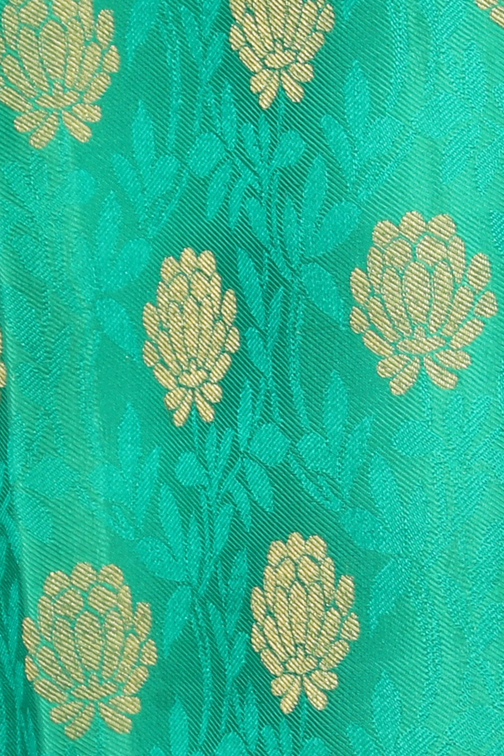Kalanjali Gorgeous Silk Sea Green Saree – Women's - view 2