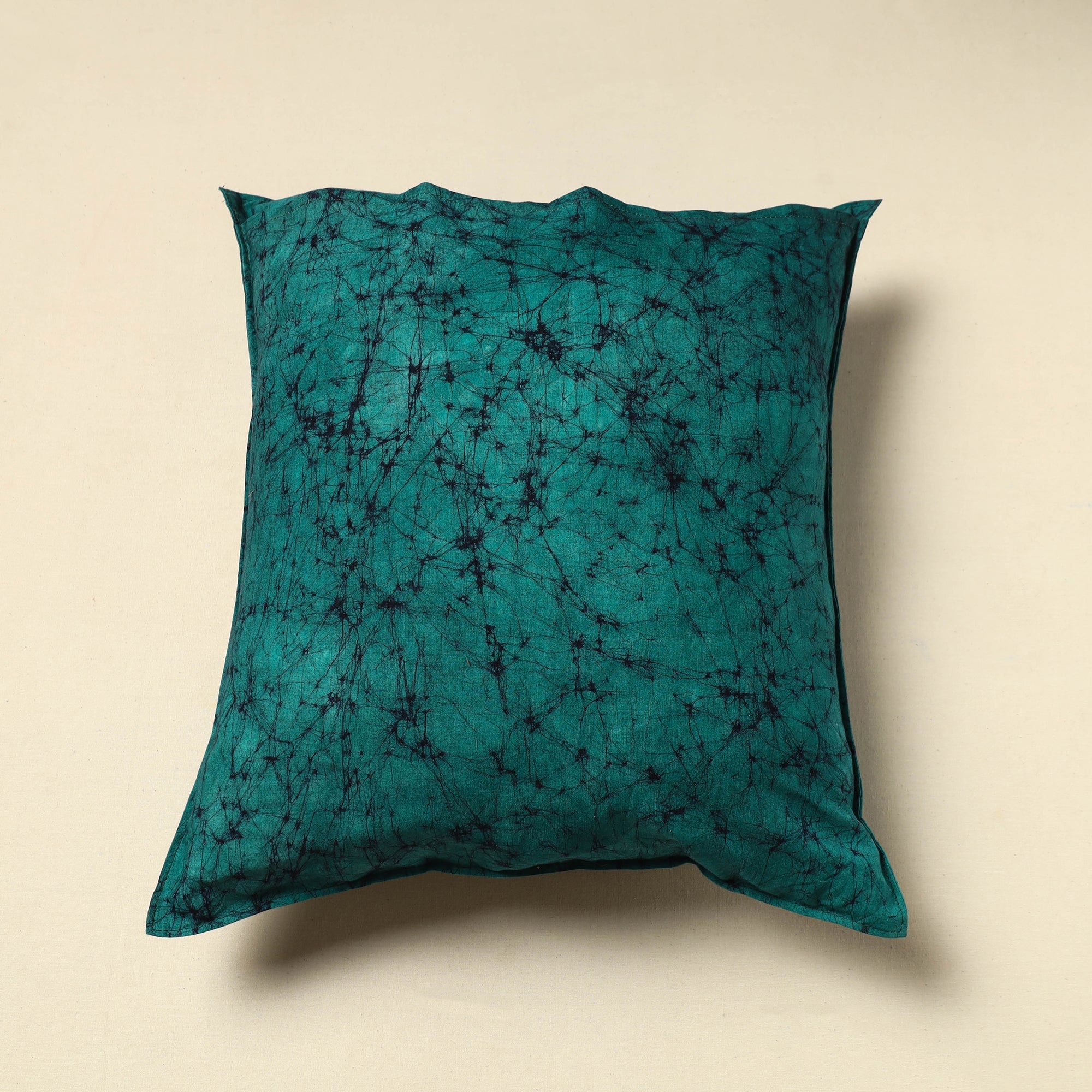 KACHCHH JI CHHAAP Green - Pure Cotton Hand Batik Cushion Cover (18 x 18 in) 09 - view 3