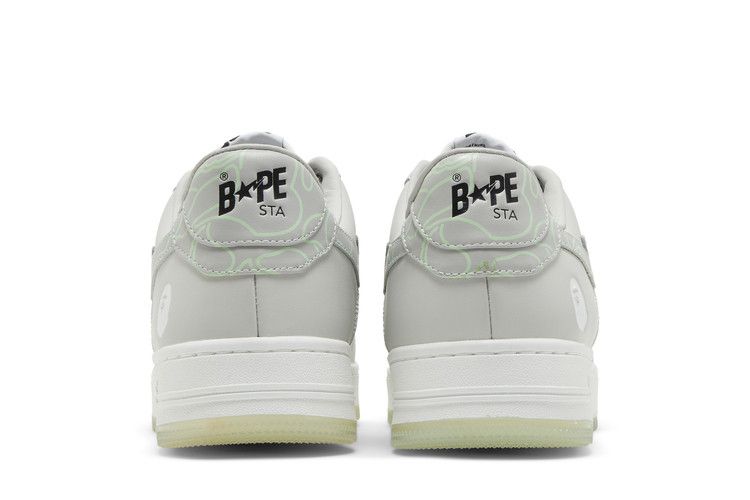 A Bathing Ape Bape Sta Text Code Camo Grey - view 6