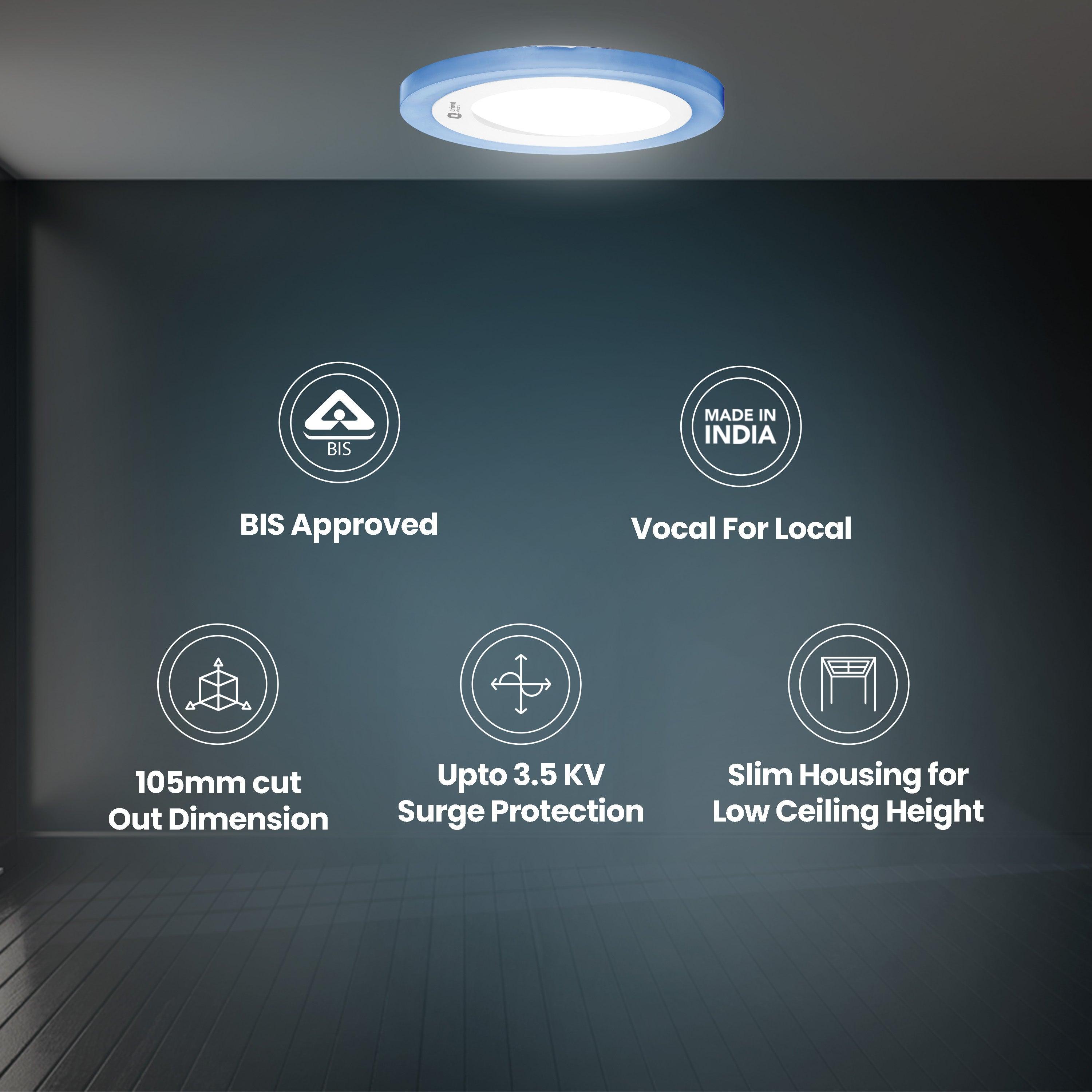 orientelectric Rainbow LED Recess Panel – White Blue - view 4