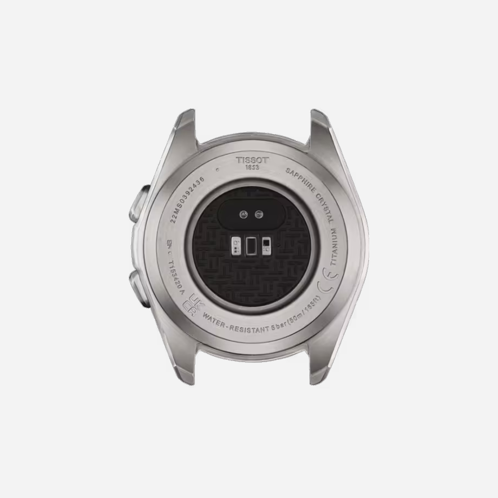 Tissot T-Touch Connect Sport Black Dial 43.75mm White Silicone Strap Watch - view 2