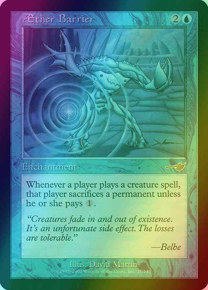 Aether barrier 27 – Magic Aether Barrier [27] [Nemesis] [Foil]