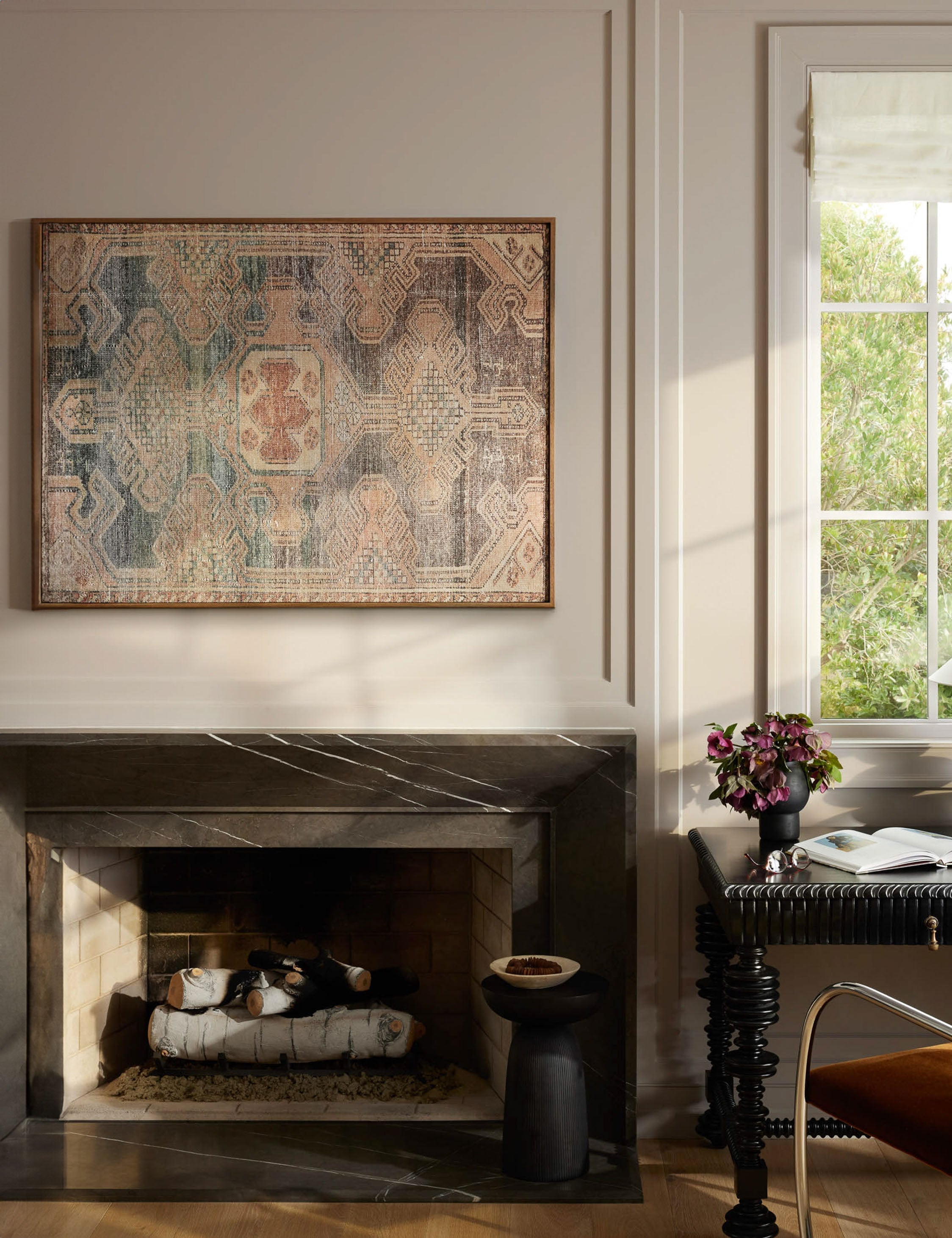Lulu and Georgia Calzada Textile Wall Art – Gold - view 2
