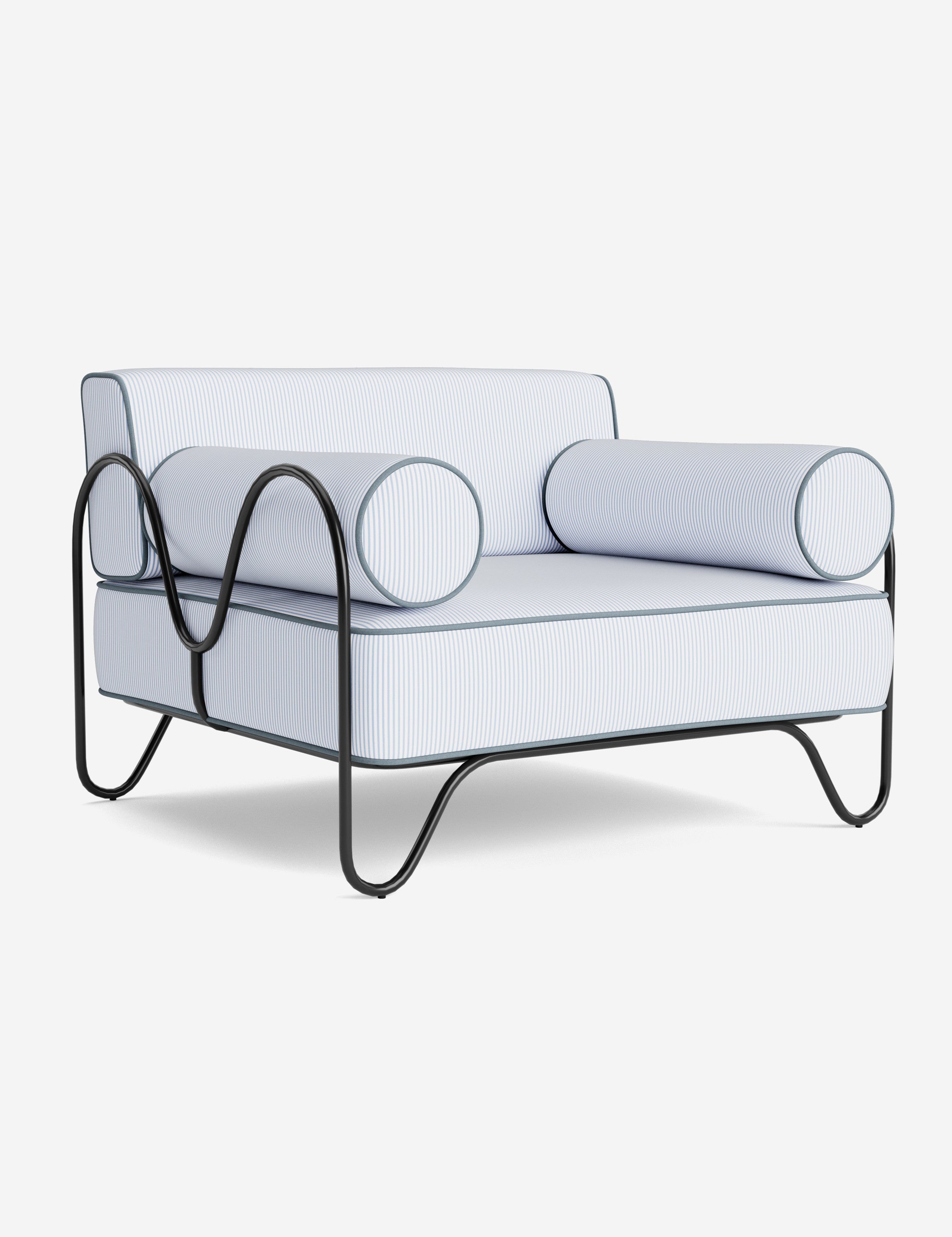 Lulu and Georgia Peggy Outdoor Accent Chair Cushion by Sarah Sherman Samuel - view 45