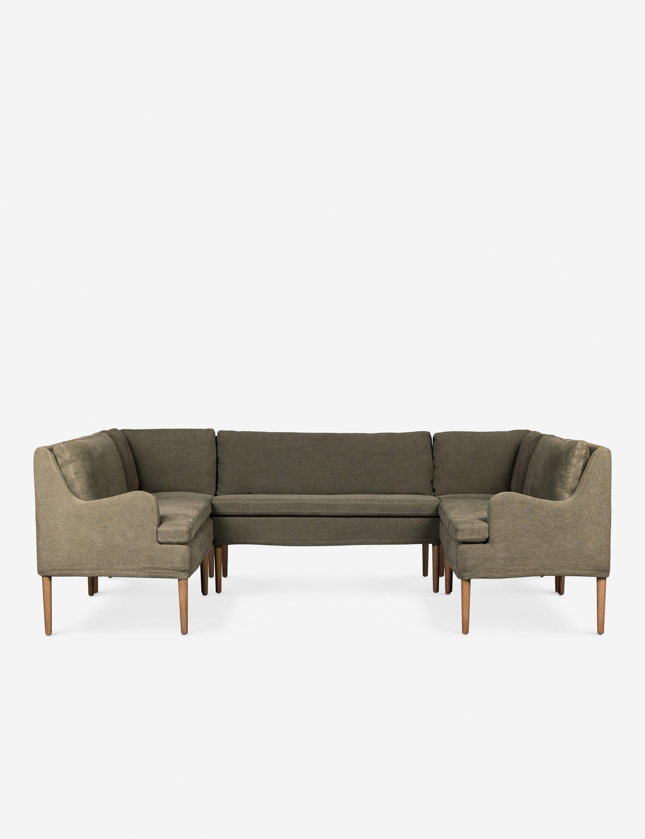 Lulu and Georgia Aurelia U-Shaped Dining Banquette by Amber Lewis x Four Hands