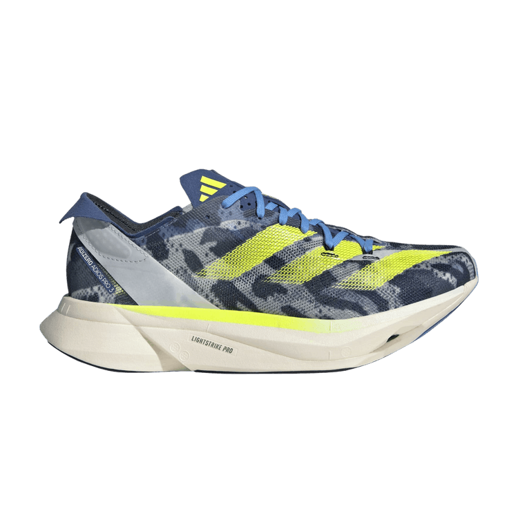 adidas Adizero Adios Pro 3 Crystal White Lucid Lemon Blue Burst (Women's)