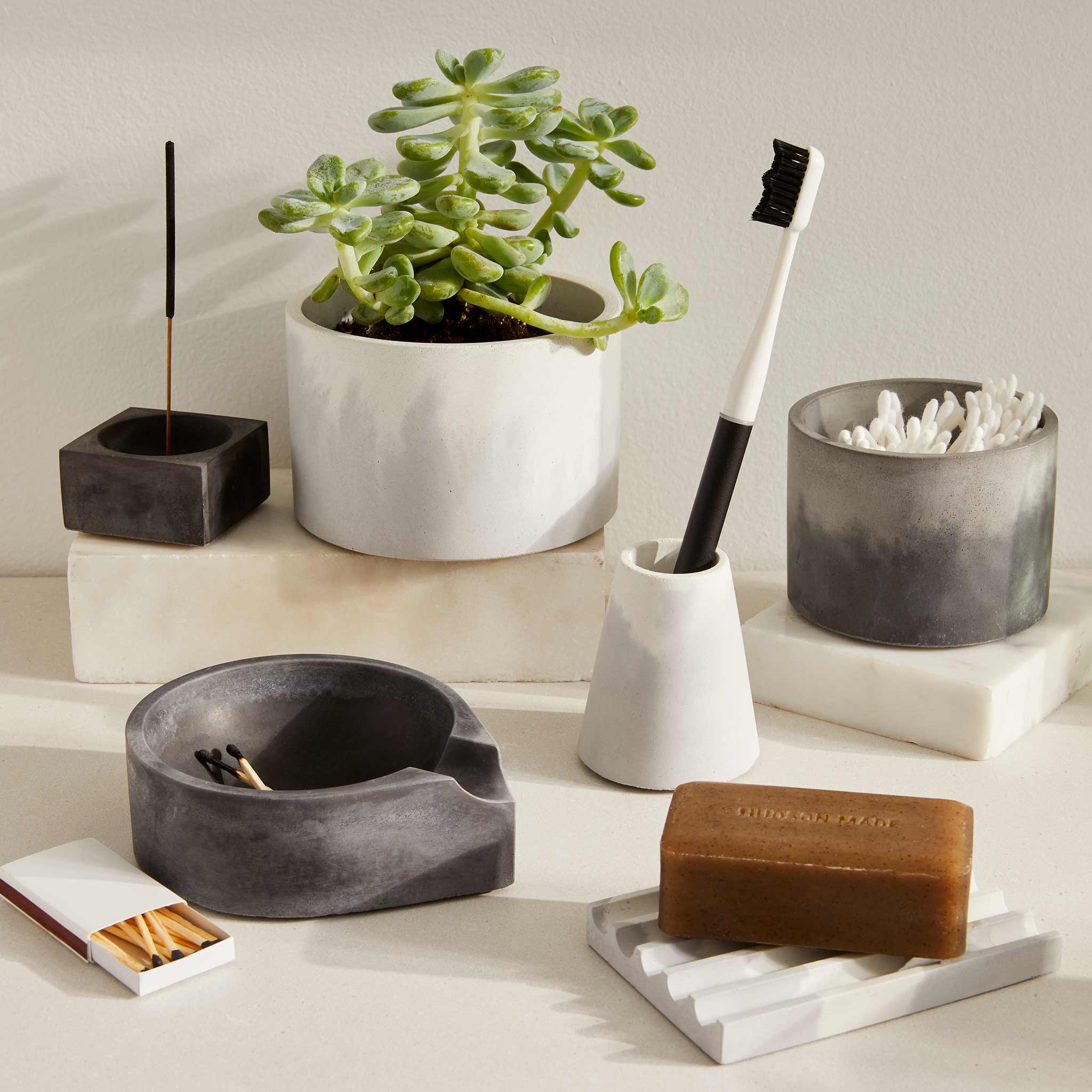 Pretti.Cool Marbled Square Incense Holder - view 2