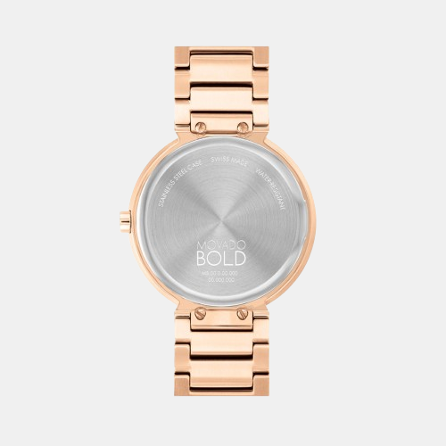 Movado Bold Women Quartz Rose Gold Dial Analog Stainless Steel Watch 3601147 - view 3