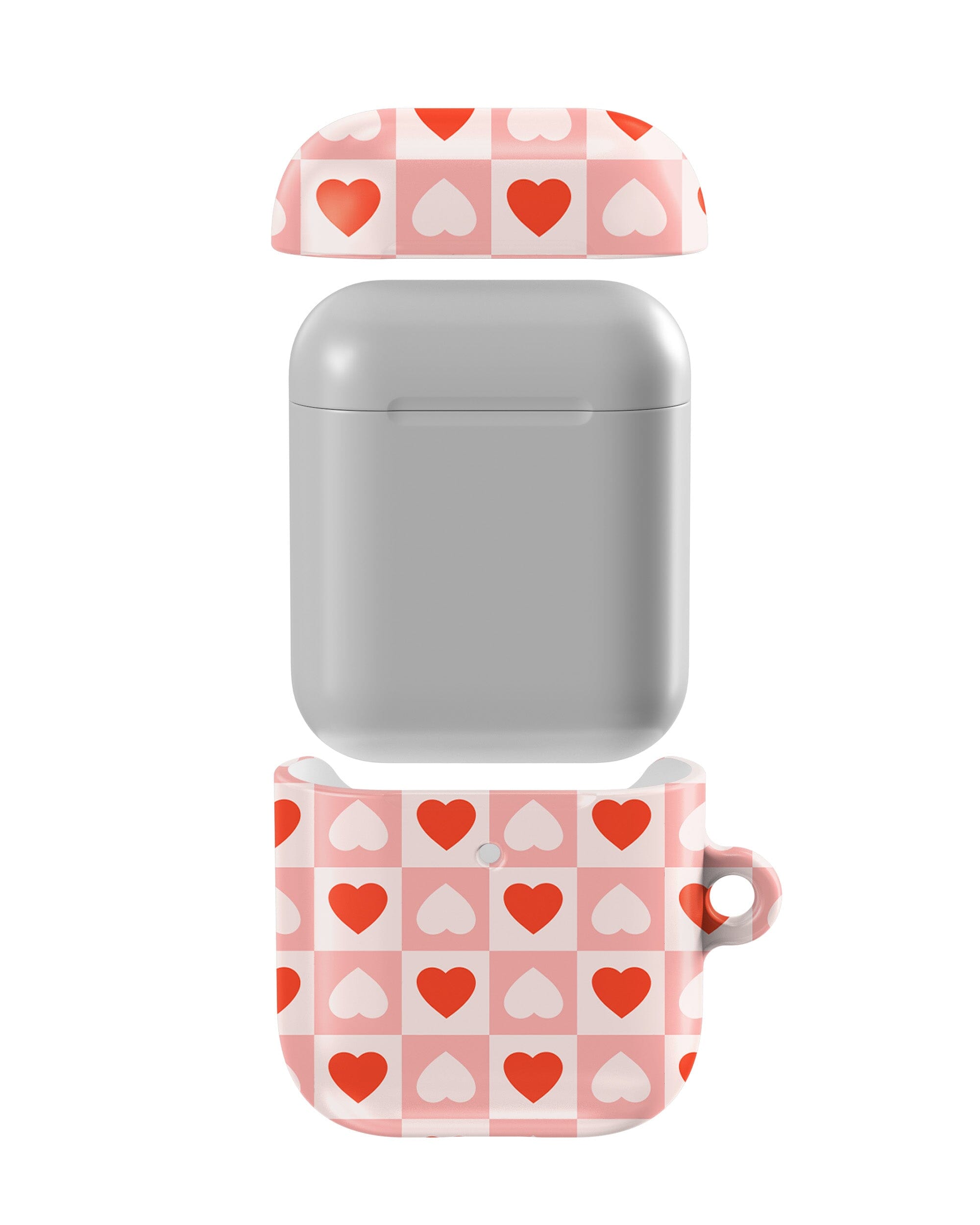 Casetry King of My Heart | Checkered Hearts AirPods Case - view 4