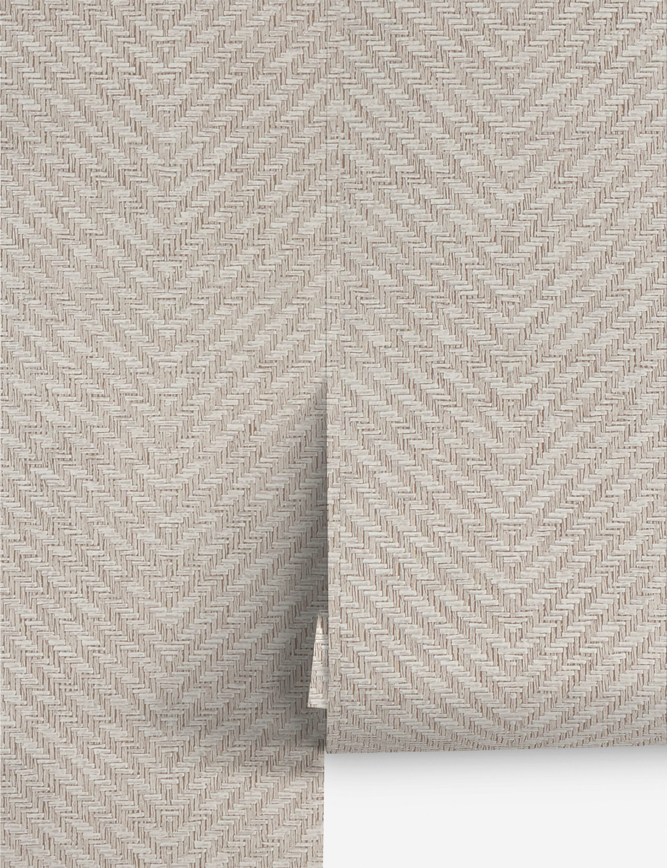 Lulu and Georgia Faux Grasscloth Parquet Textured Peel + Stick Wallpaper by Jeremiah Brent
