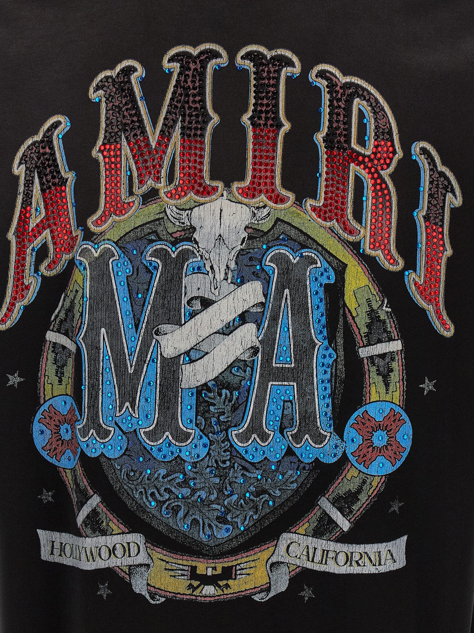 Amiri Crystal Hollywood T-shirt – 100% cotton - view 4