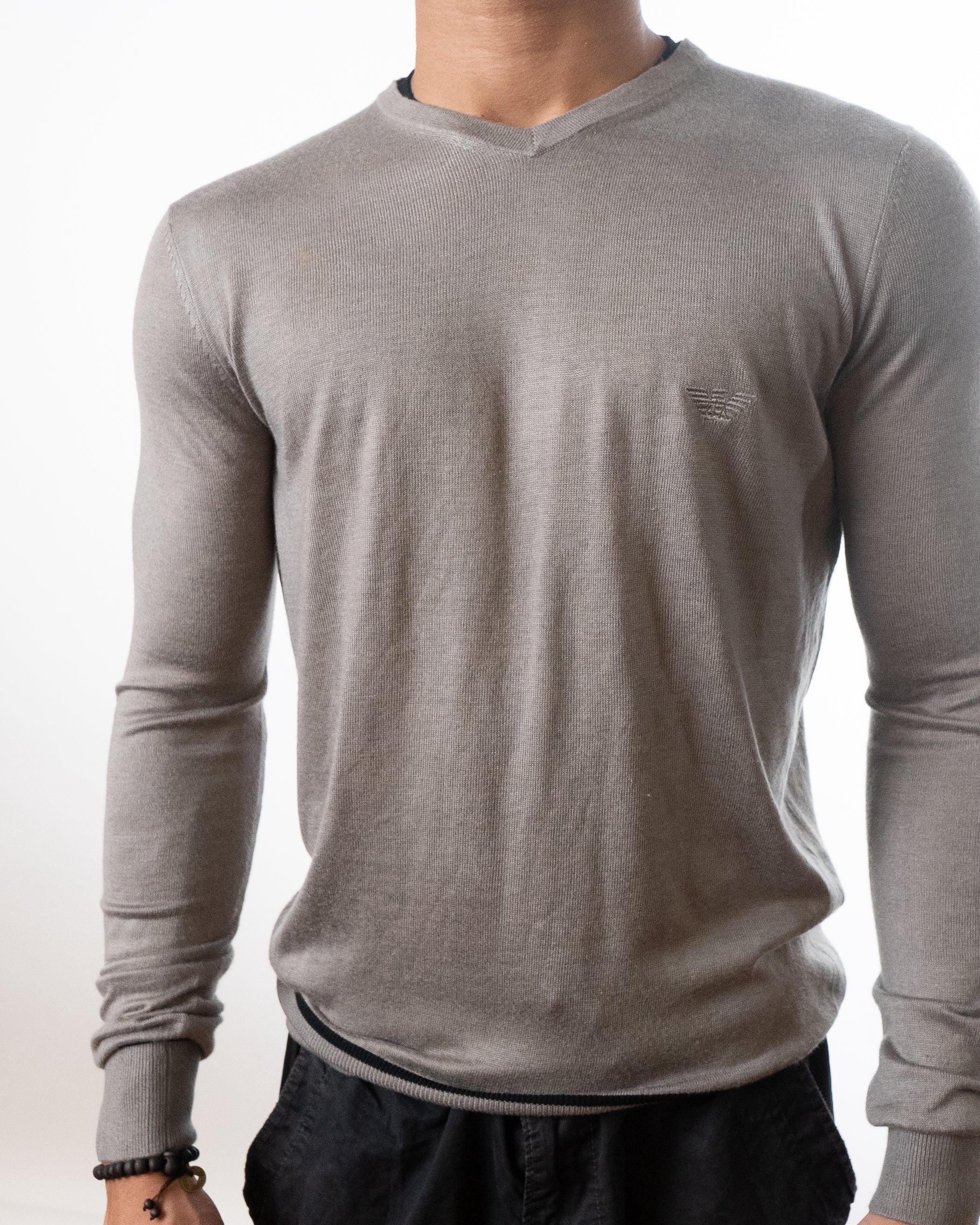 Emporio Armani V-Neck Jumper - view 2