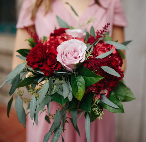 fiftyflowers.com Beautiful Cranberry and Blush Wedding - view 5