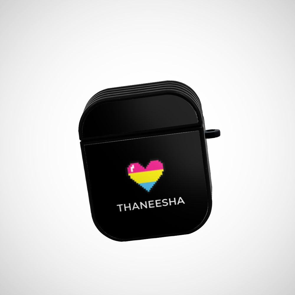 Cover It Up Pride Heart Custom Glass Airpods 2nd Gen Case Covers