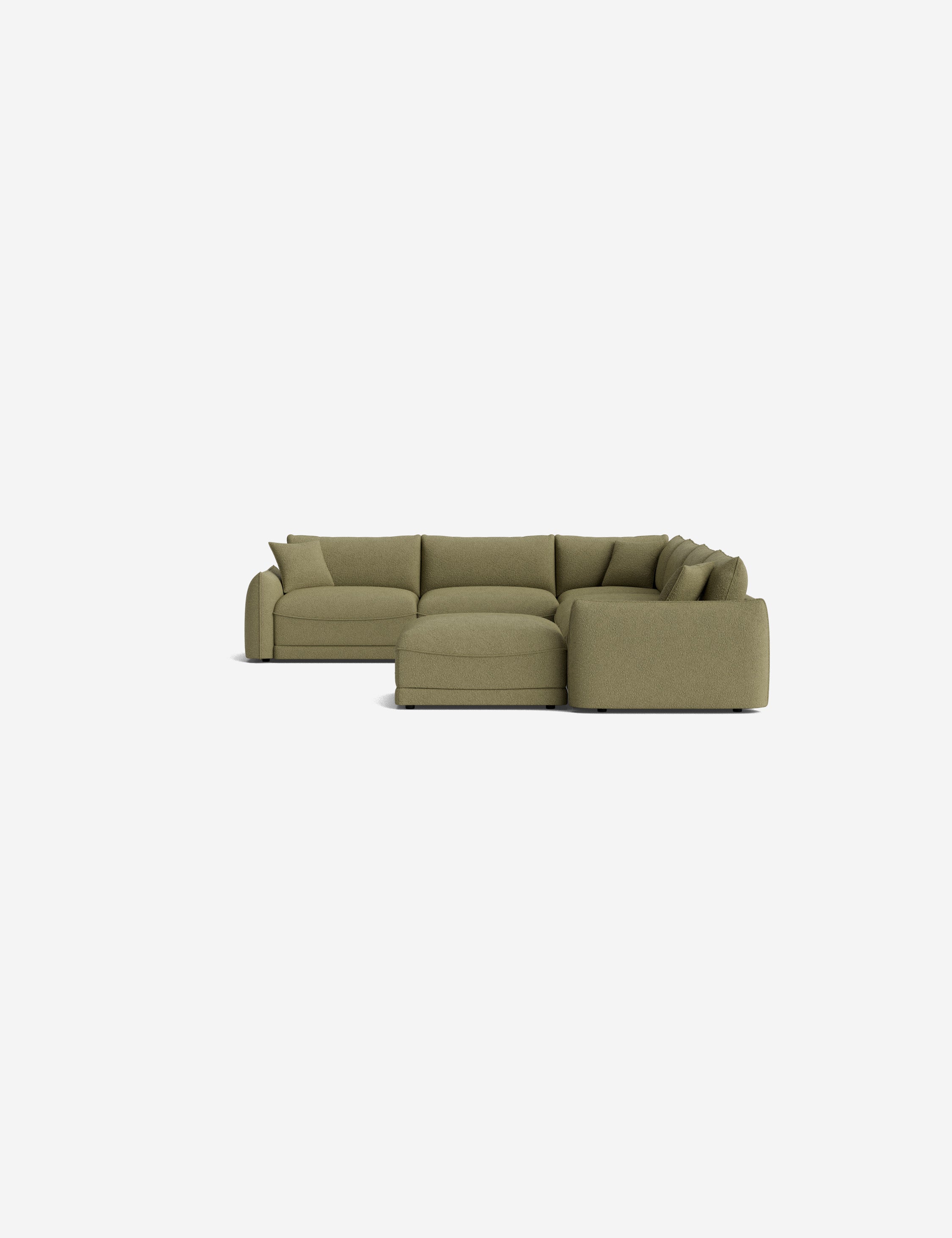 Lulu and Georgia Balmer Modular Corner Sectional Sofa With Ottoman - view 110