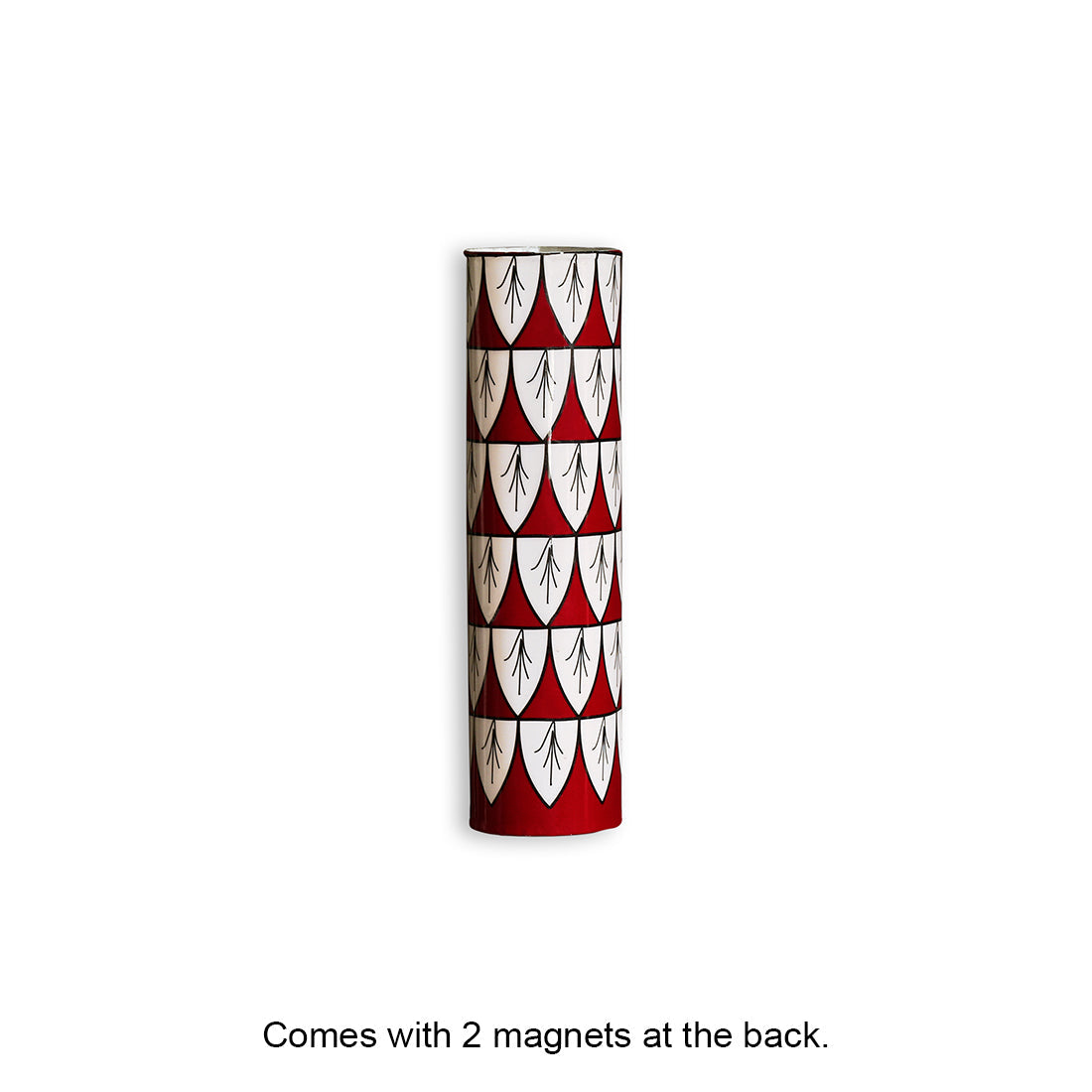 EXCLUSIVELANE 'Mughal Petals' Floral Magnetic Frigde Planter In Metal - view 2