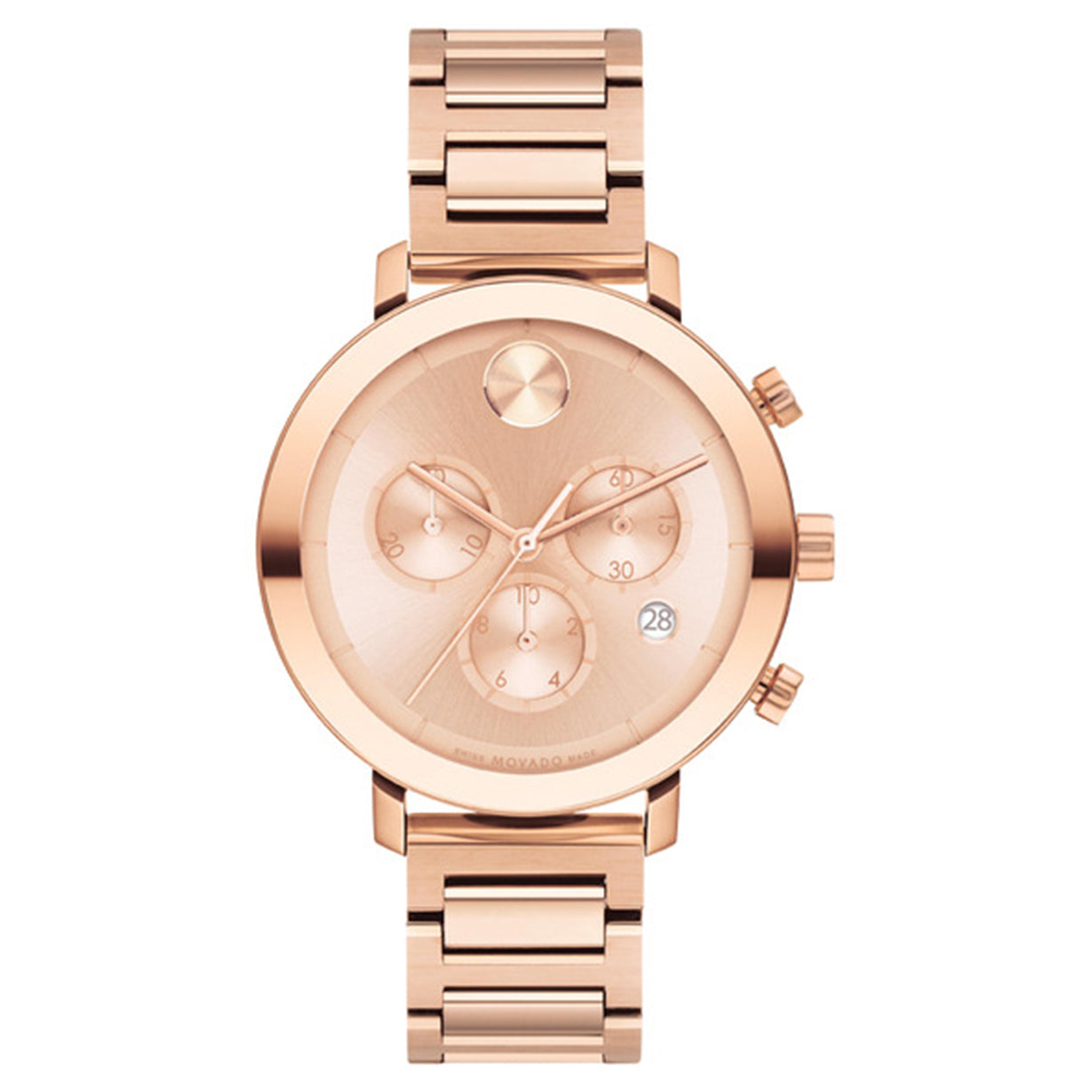 Movado Bold Evolution Rose Gold Dial Women 38mm - view 3