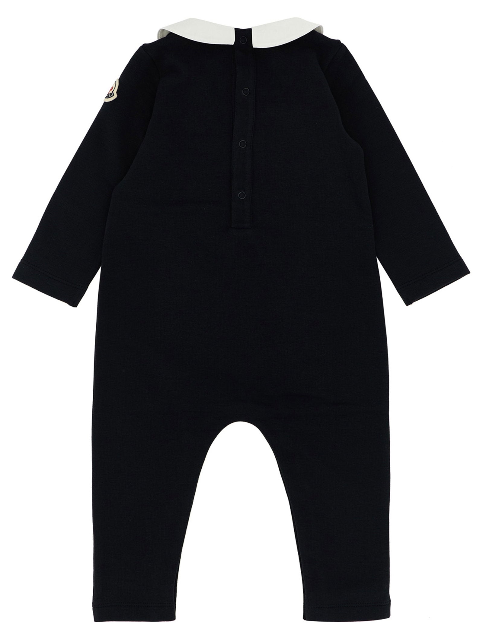 Moncler Enfant Logo Embroidery Jumpsuit – 95% cotton, 5% elastane - view 2