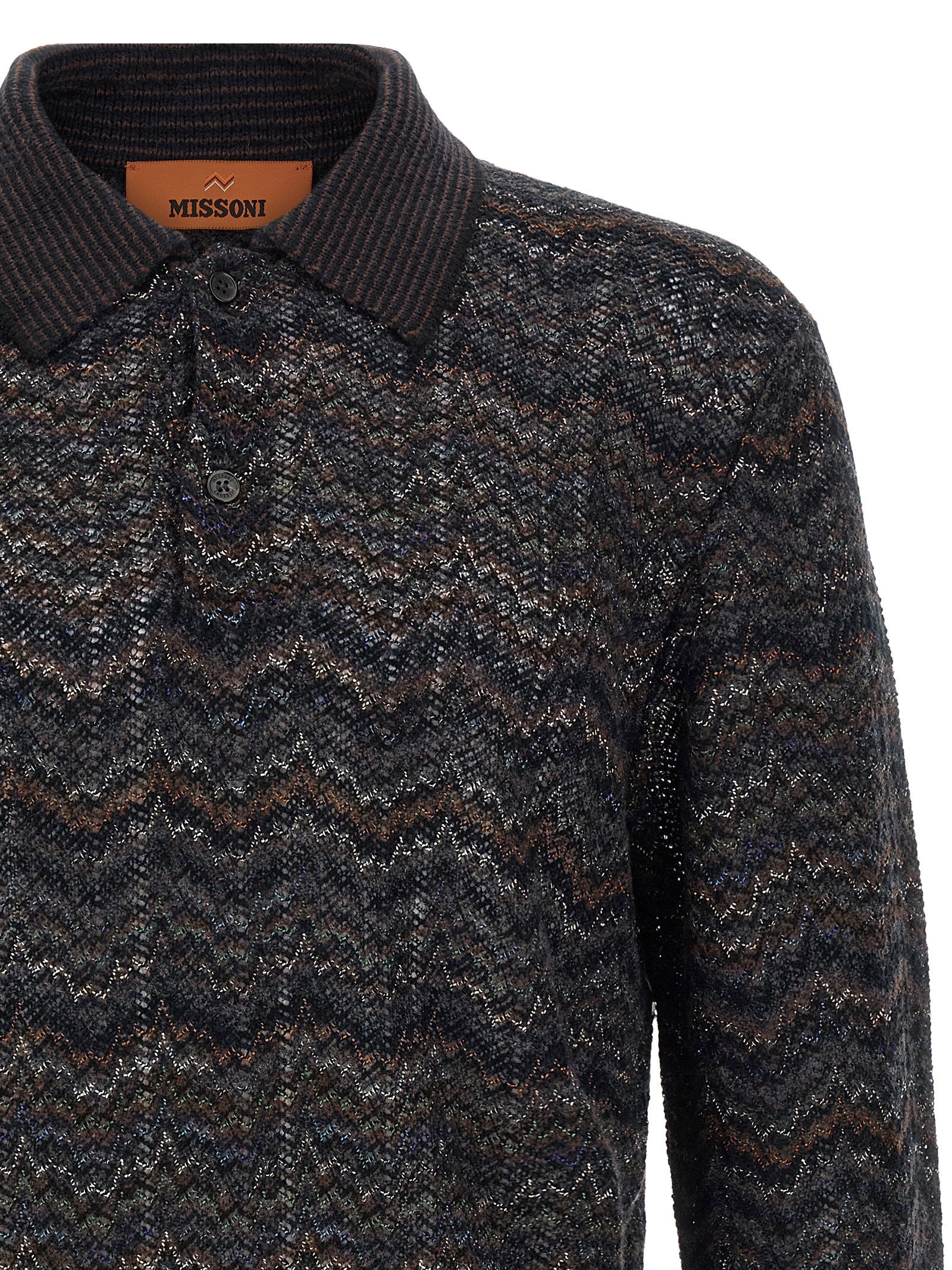 Missoni Knitted Polo Shirt – 81% cashmere 19% viscose - view 2