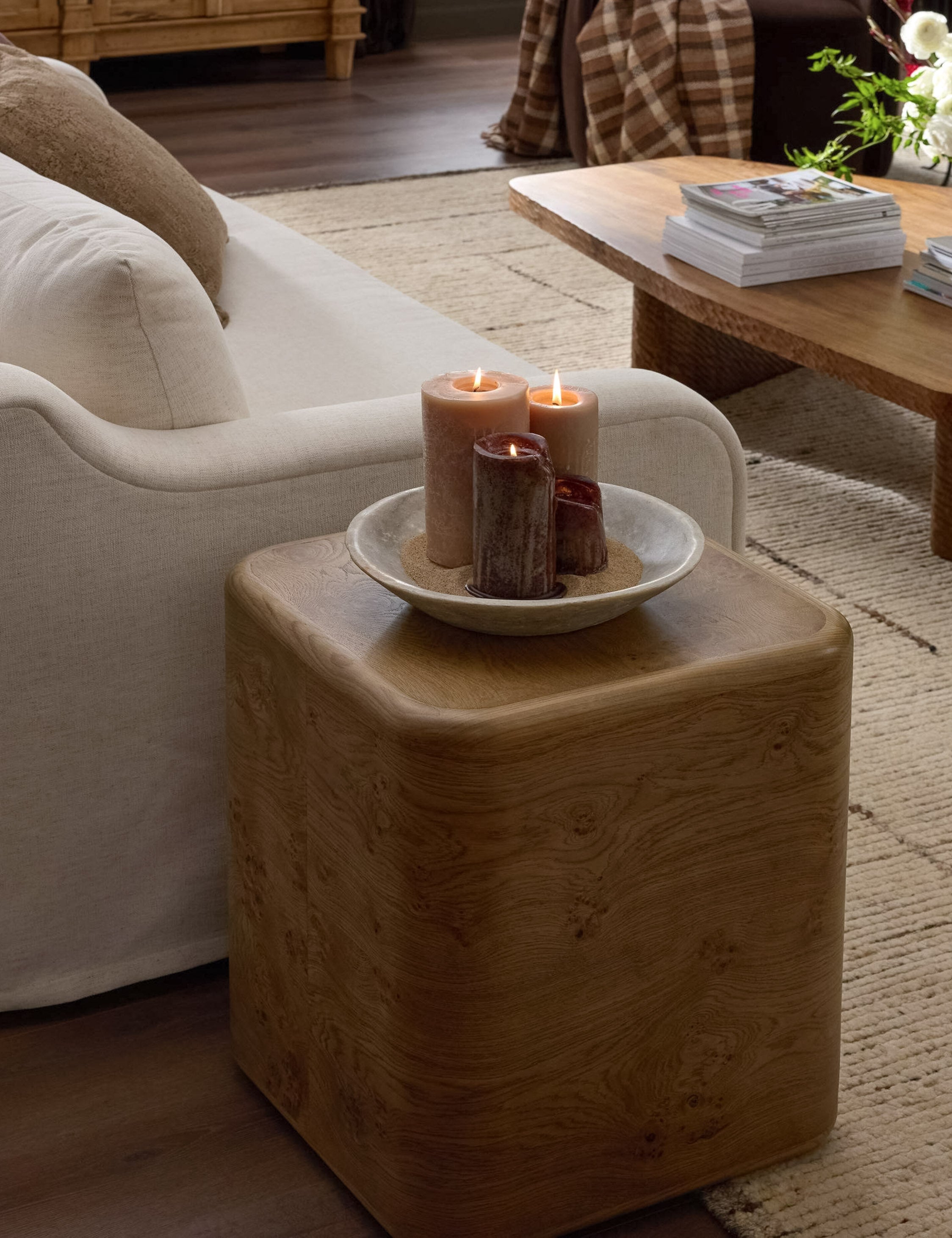 Lulu and Georgia Howard Side Table – Natural Burl - view 3