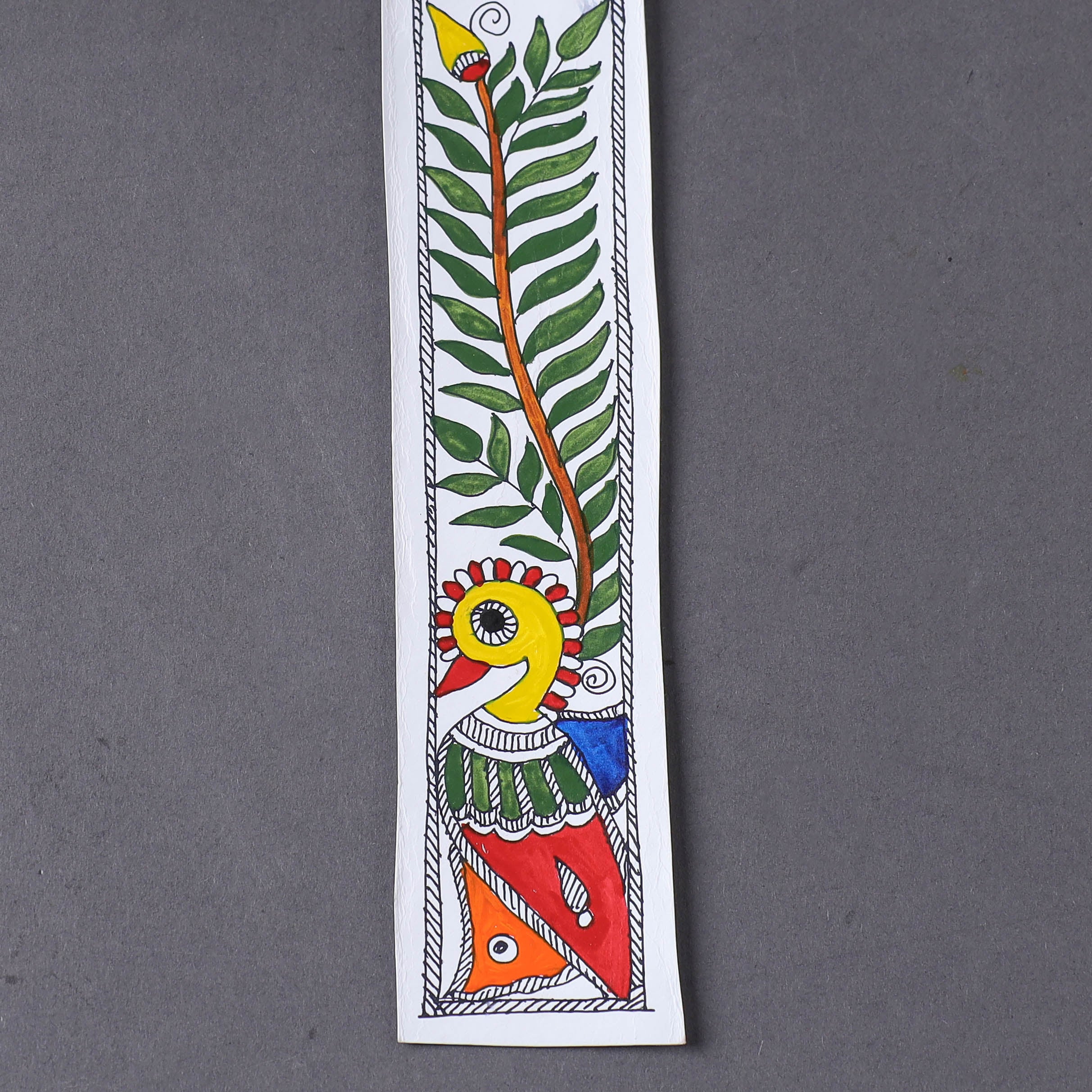 ITOKRI CRAFTS INITIATIVE Assorted - Madhubani Handpainted Bookmark (7.5 x 2 in) - view 2