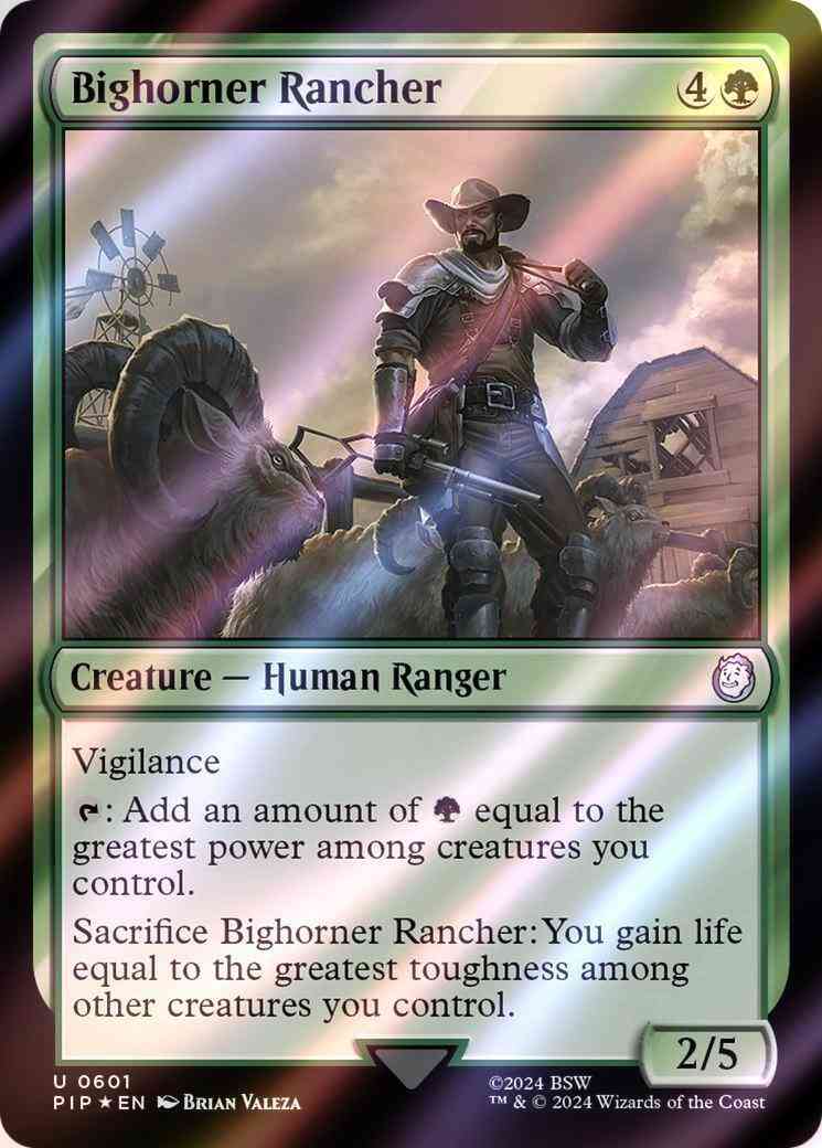 Bighorner rancher 601 – Magic Bighorner Rancher [601] [Fallout] [Surge Foil]