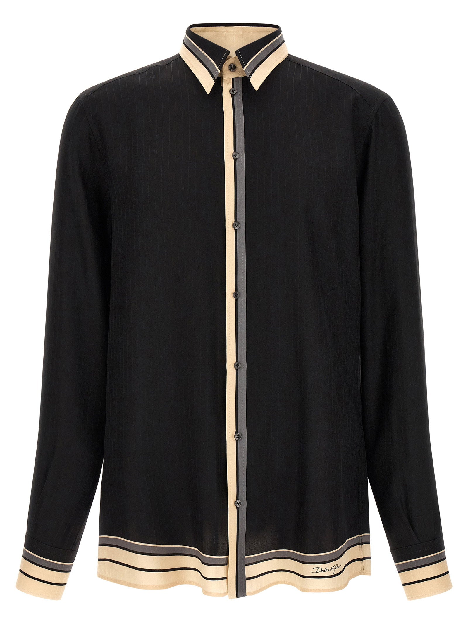 Dolce & Gabbana Martini Shirt – 100% silk