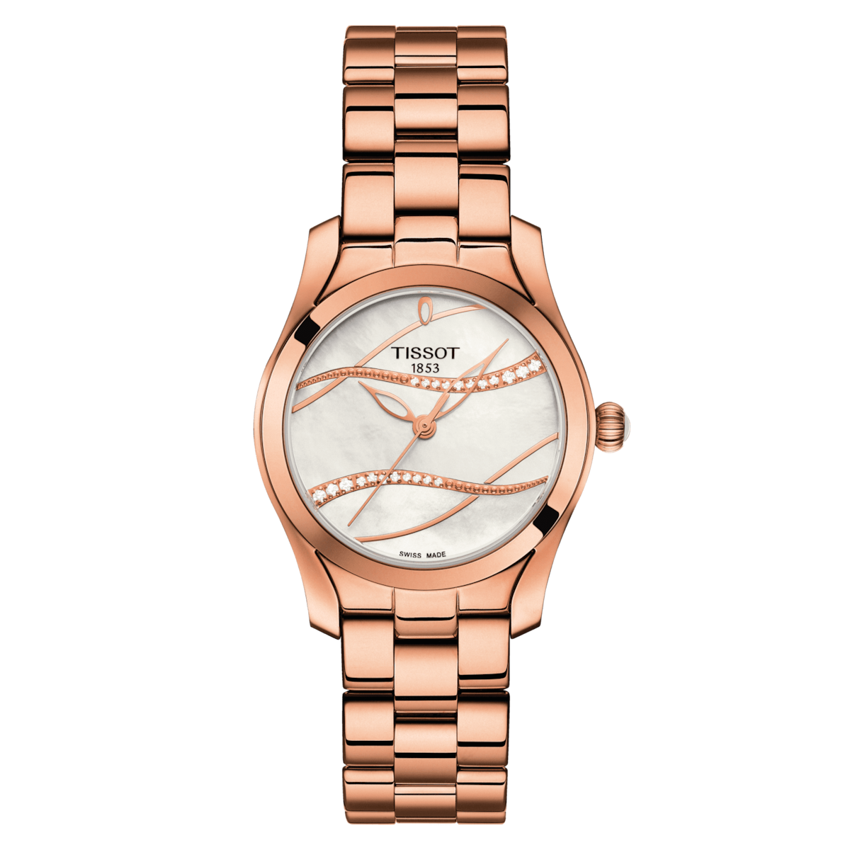 Tissot T-Lady White Mother-Of-Pearl Dial Women 30mm - view 2