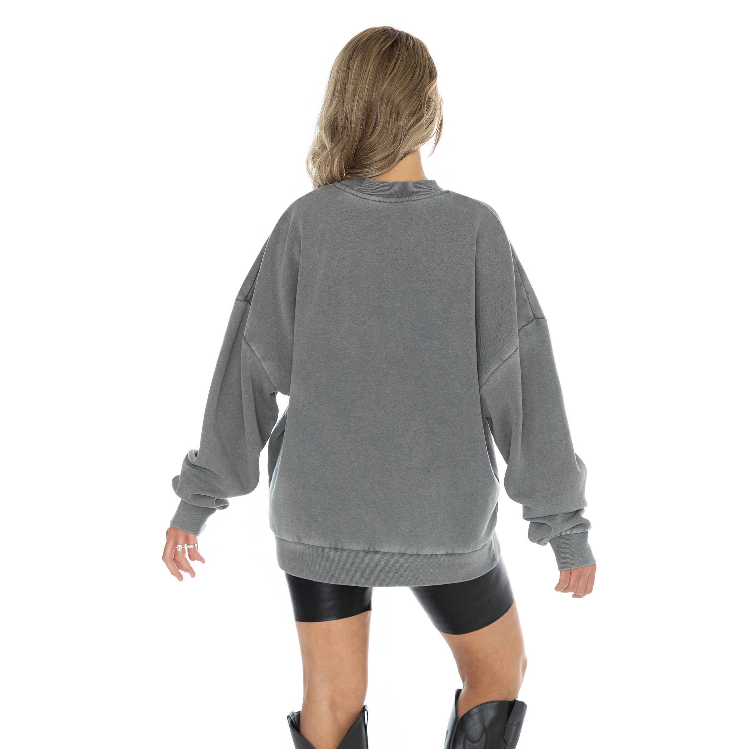 GC X NFL Buffalo Bills In The Wild Vintage Wash Oversized Crewneck Fleece - view 5