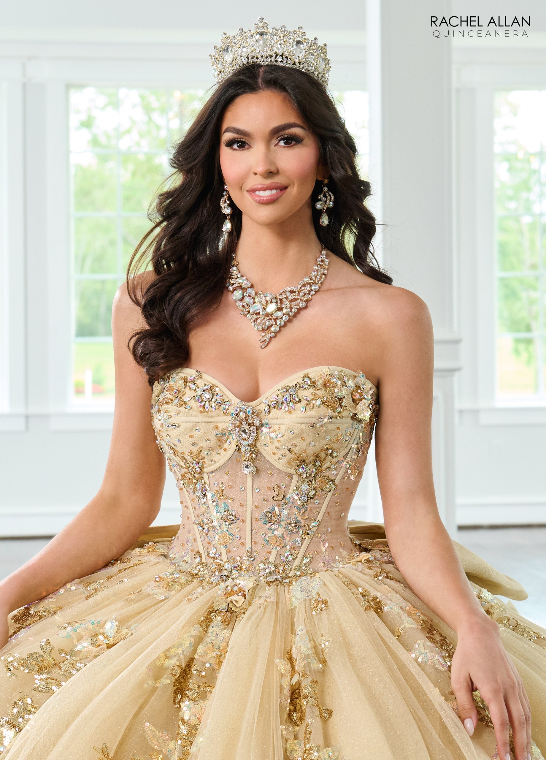 Mary's Bridal Sheer Corset Quinceanera Dress by Rachel Allan RQ2224 - view 3