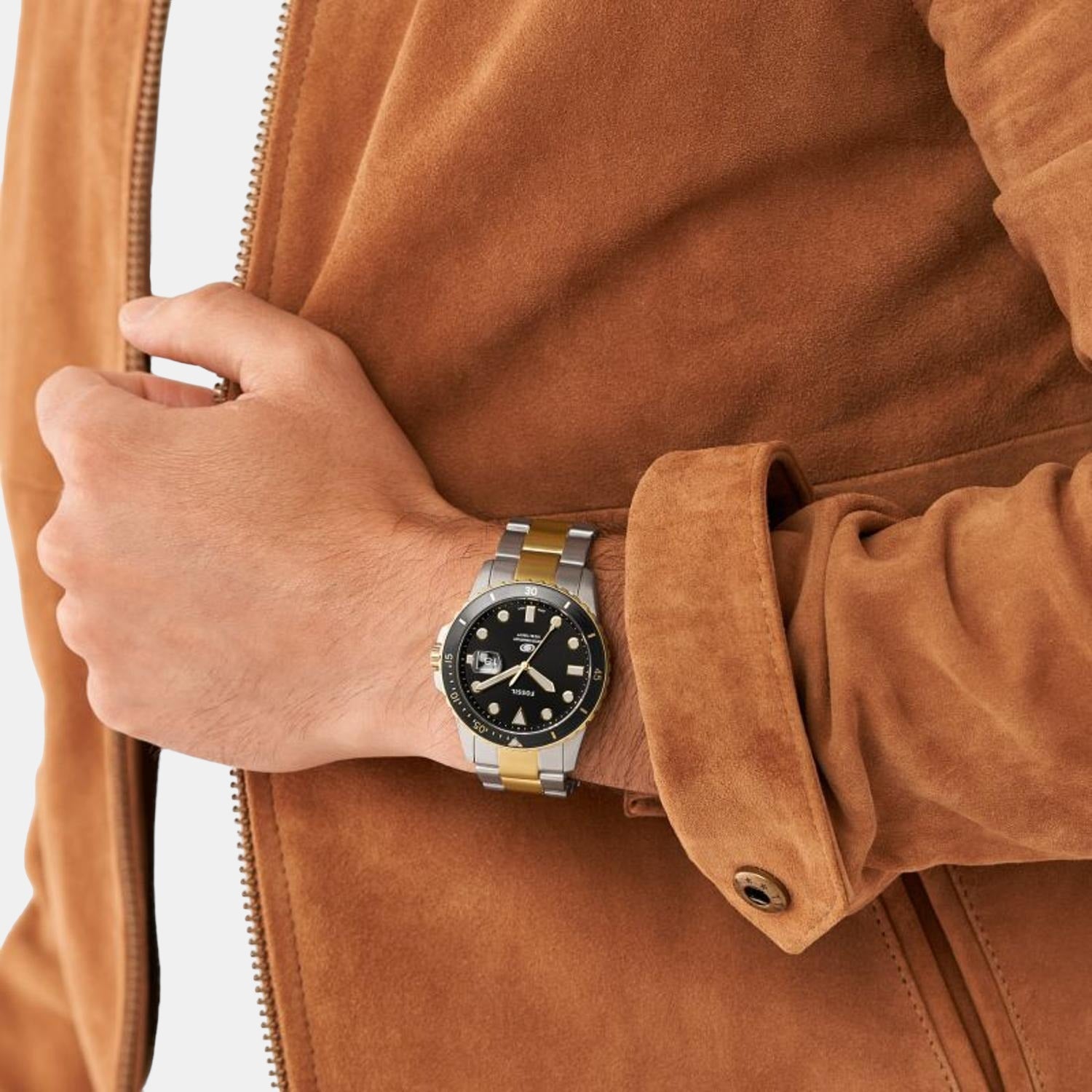 Fossil Blue Dive Men Quartz Black Dial Analog Stainless Steel Watch FS5951 - view 4