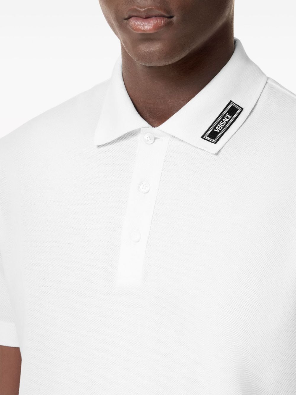 Versace 90s Logo polo shirt – Fabric 100% - view 2