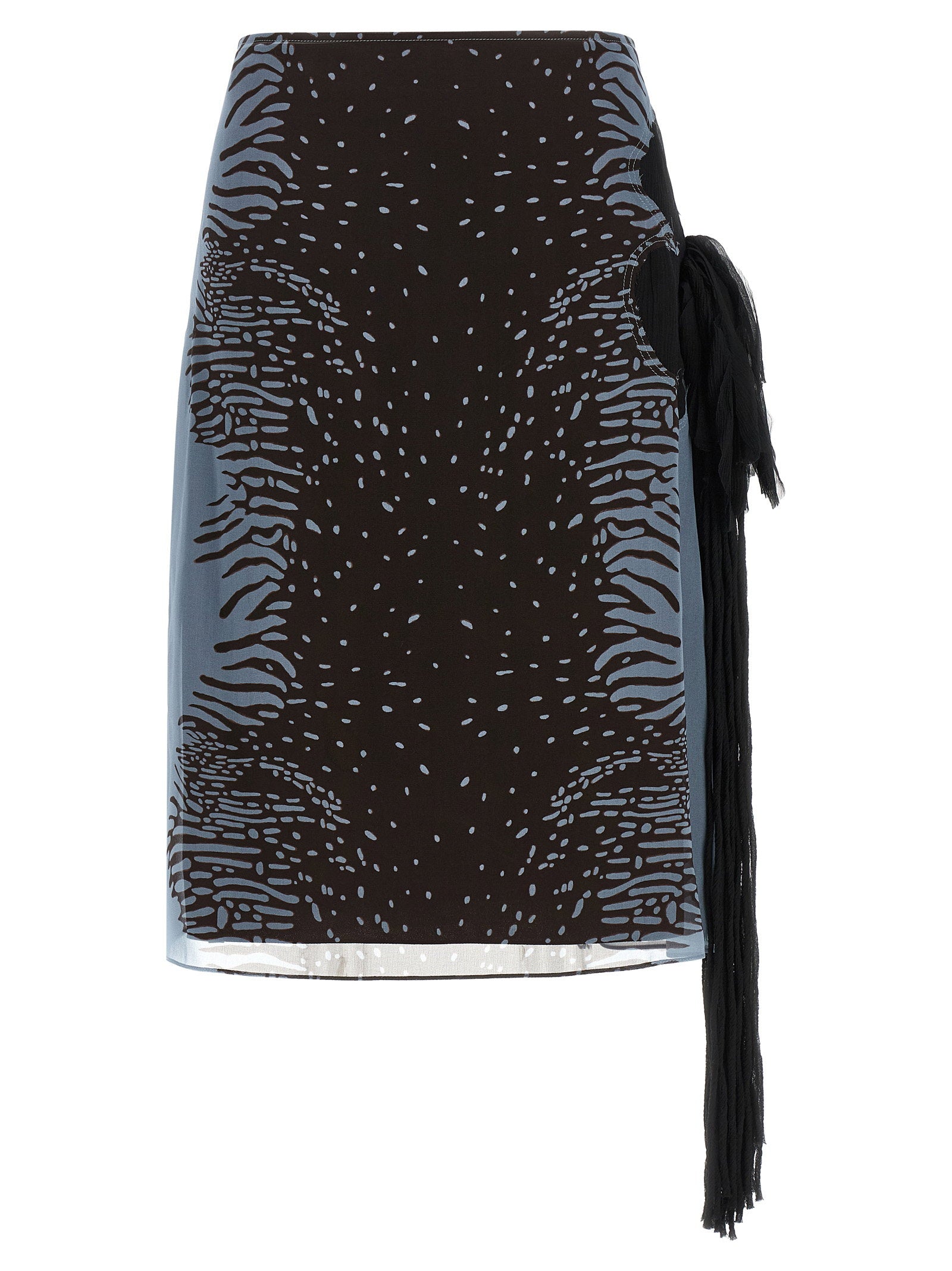 Ferragamo Georgette Skirt – 100% silk