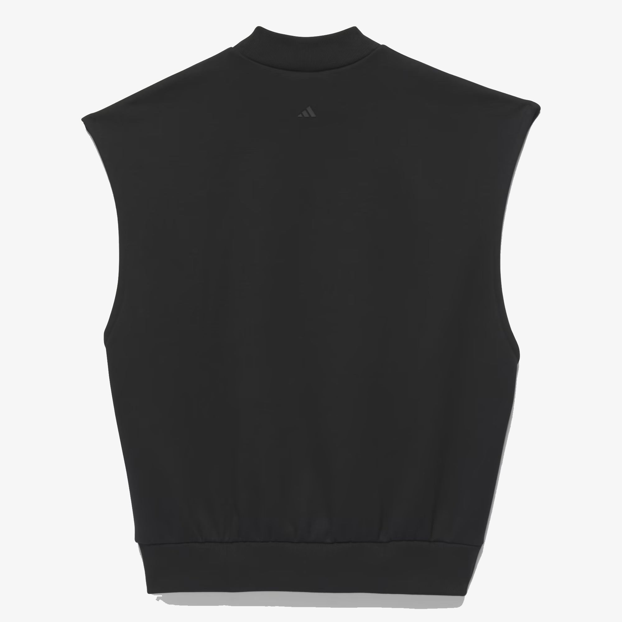 Adidas Originals | BASKETBALL SLEEVELESS SWEATSHIRT (GENDER NEUTRAL) { BLACK/TALC - view 2