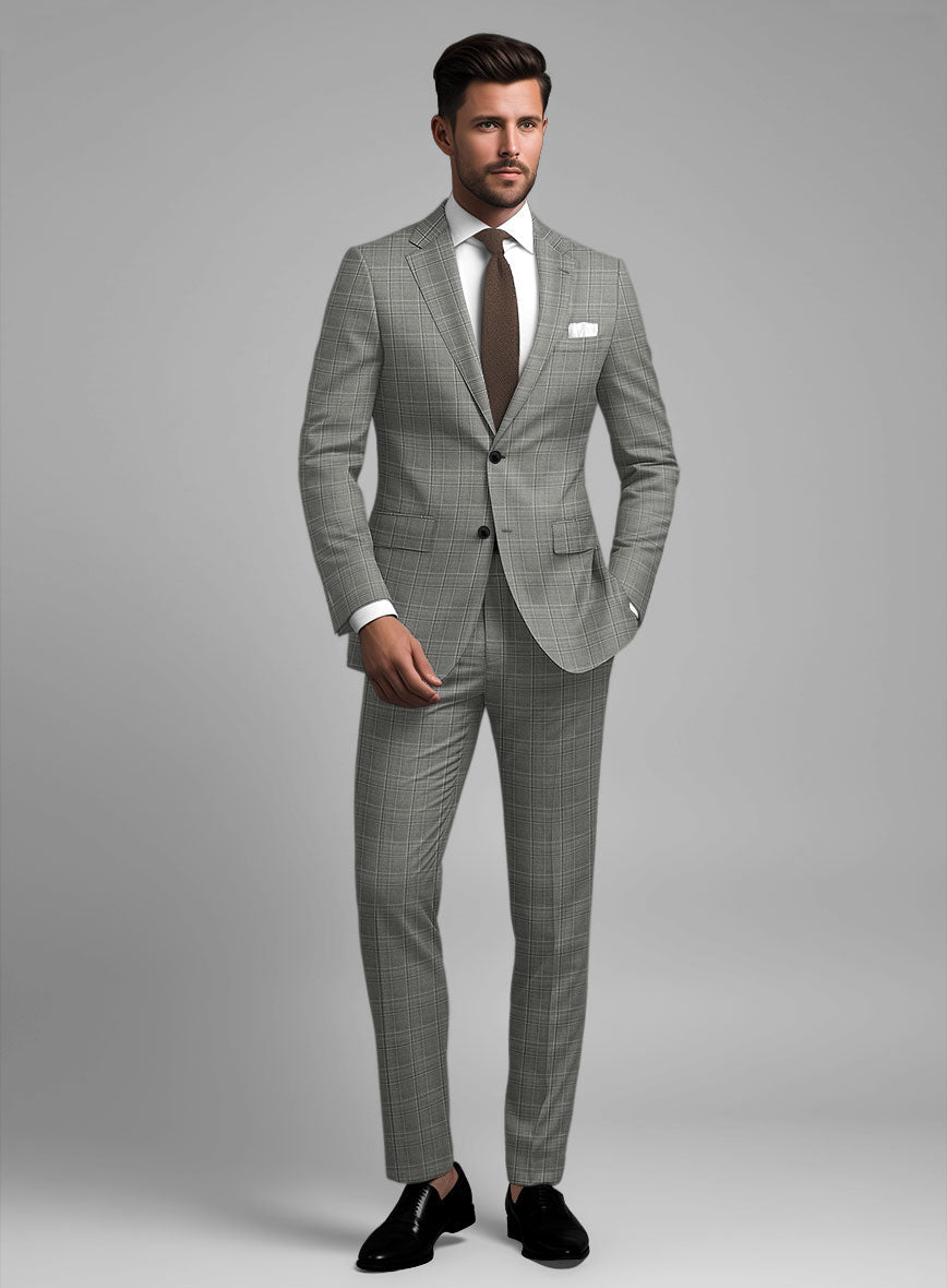 StudioSuits Reda Mavlox Gray Checks Wool Suit - view 2