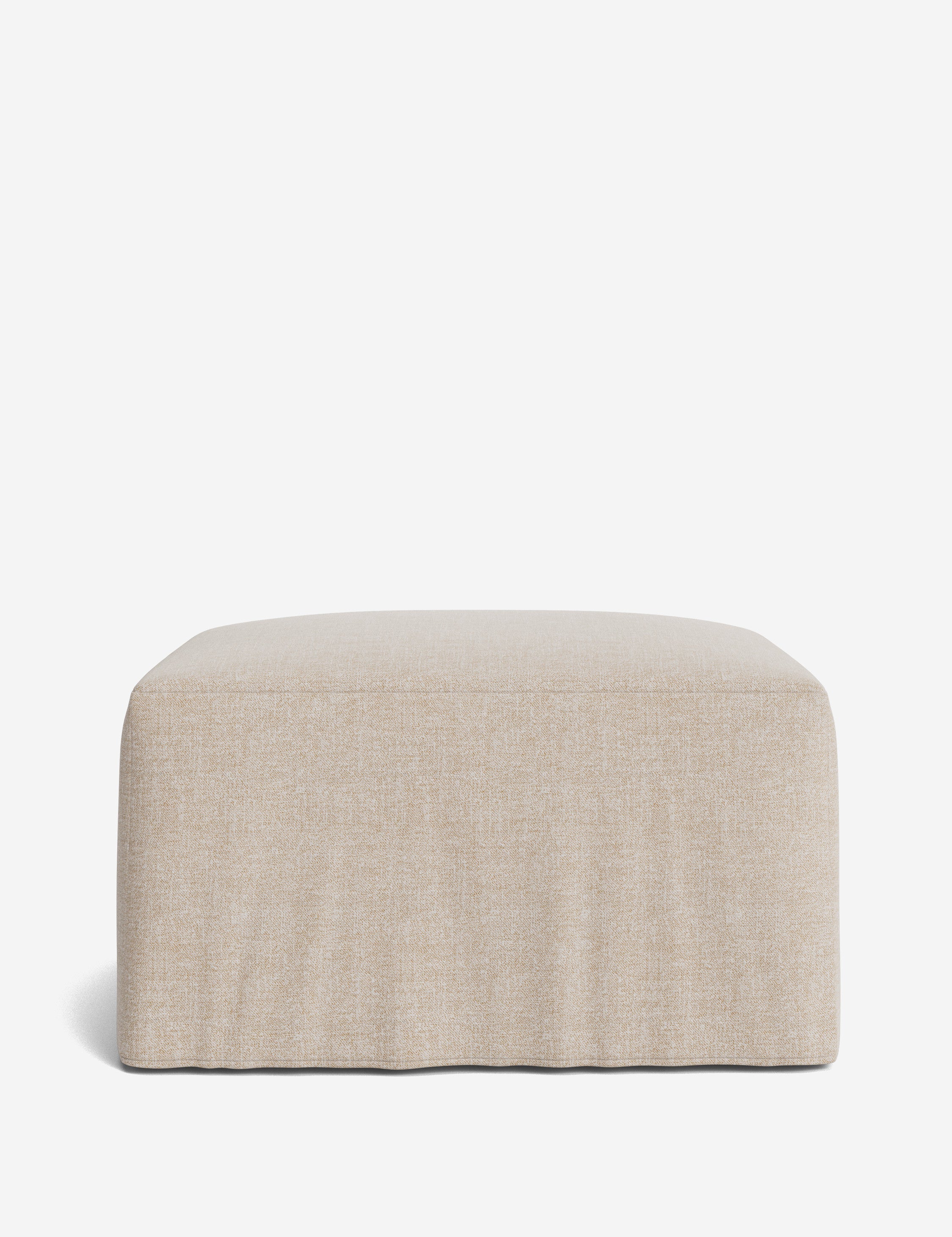 Lulu and Georgia Portola Slipcover Ottoman - view 7