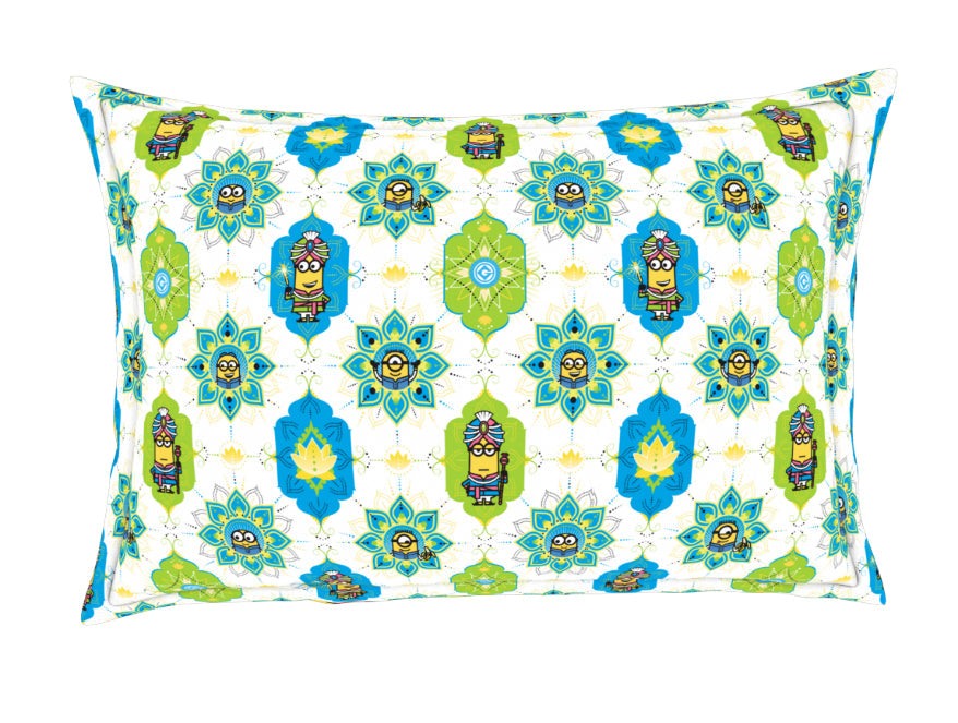 Spaces India Universal Masala Minions Yellow 100% Cotton Single Bedsheet - By Spaces - view 6