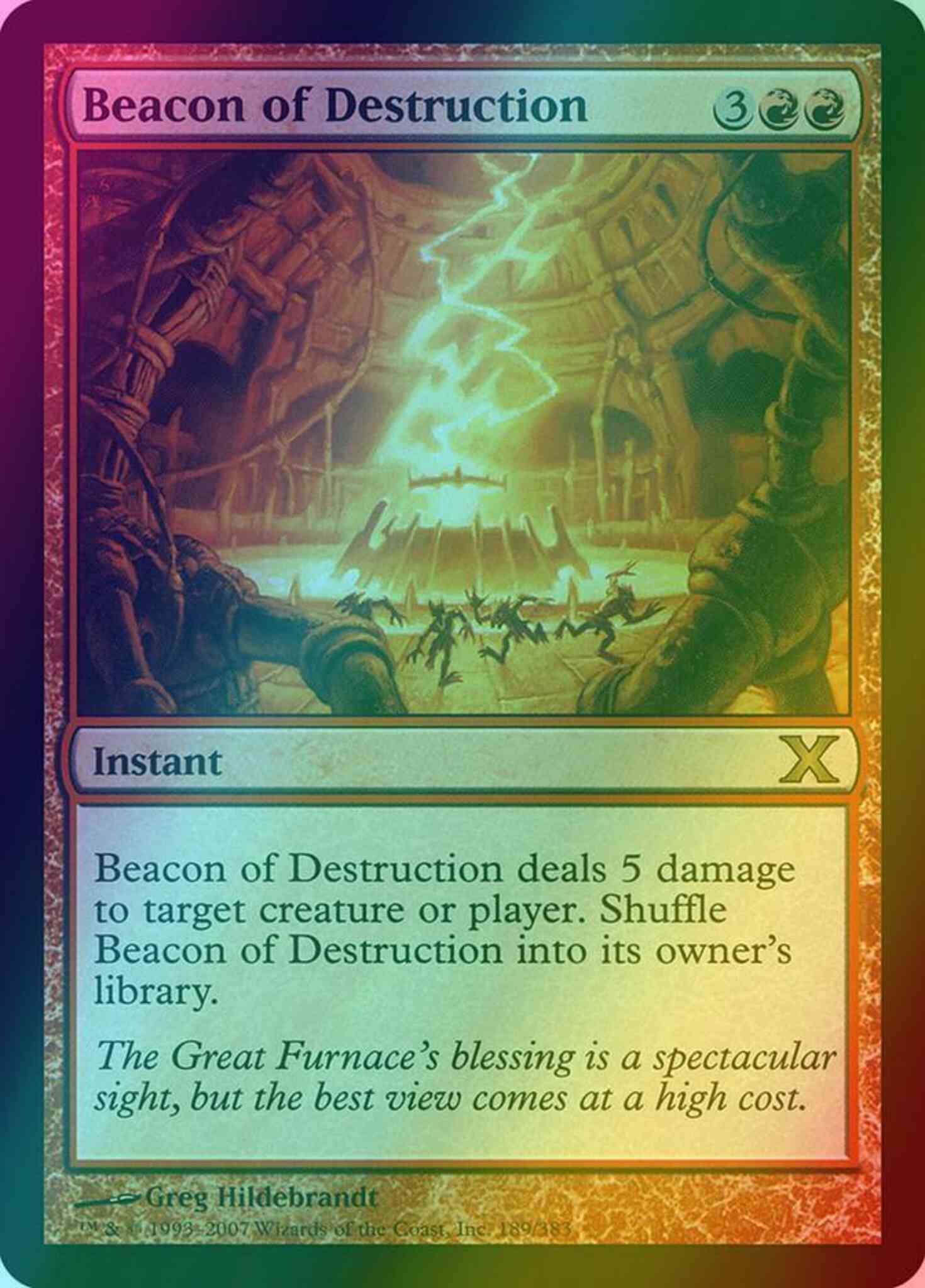 Magic Beacon of Destruction [189] [Tenth Edition] [Foil]