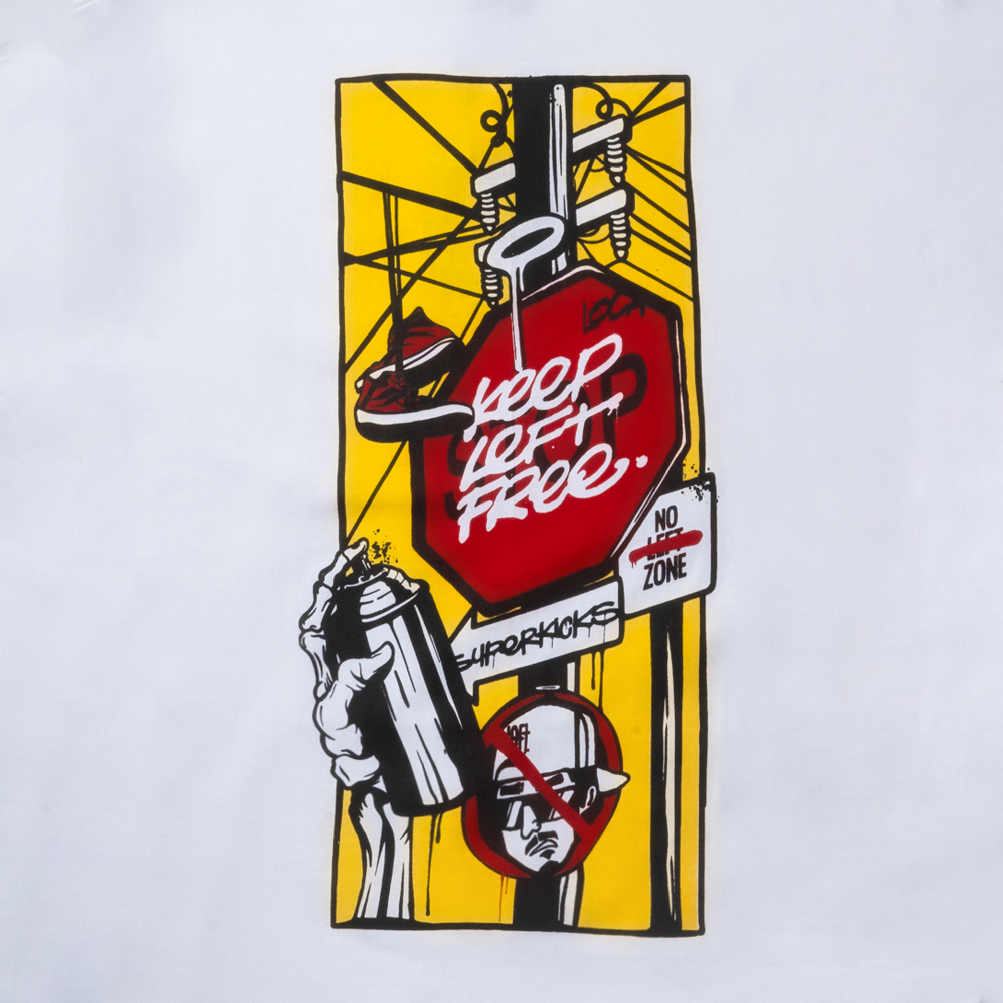 Superkicks | KEEP LEFT FREE SIGNBOARD TEE #4 - view 3