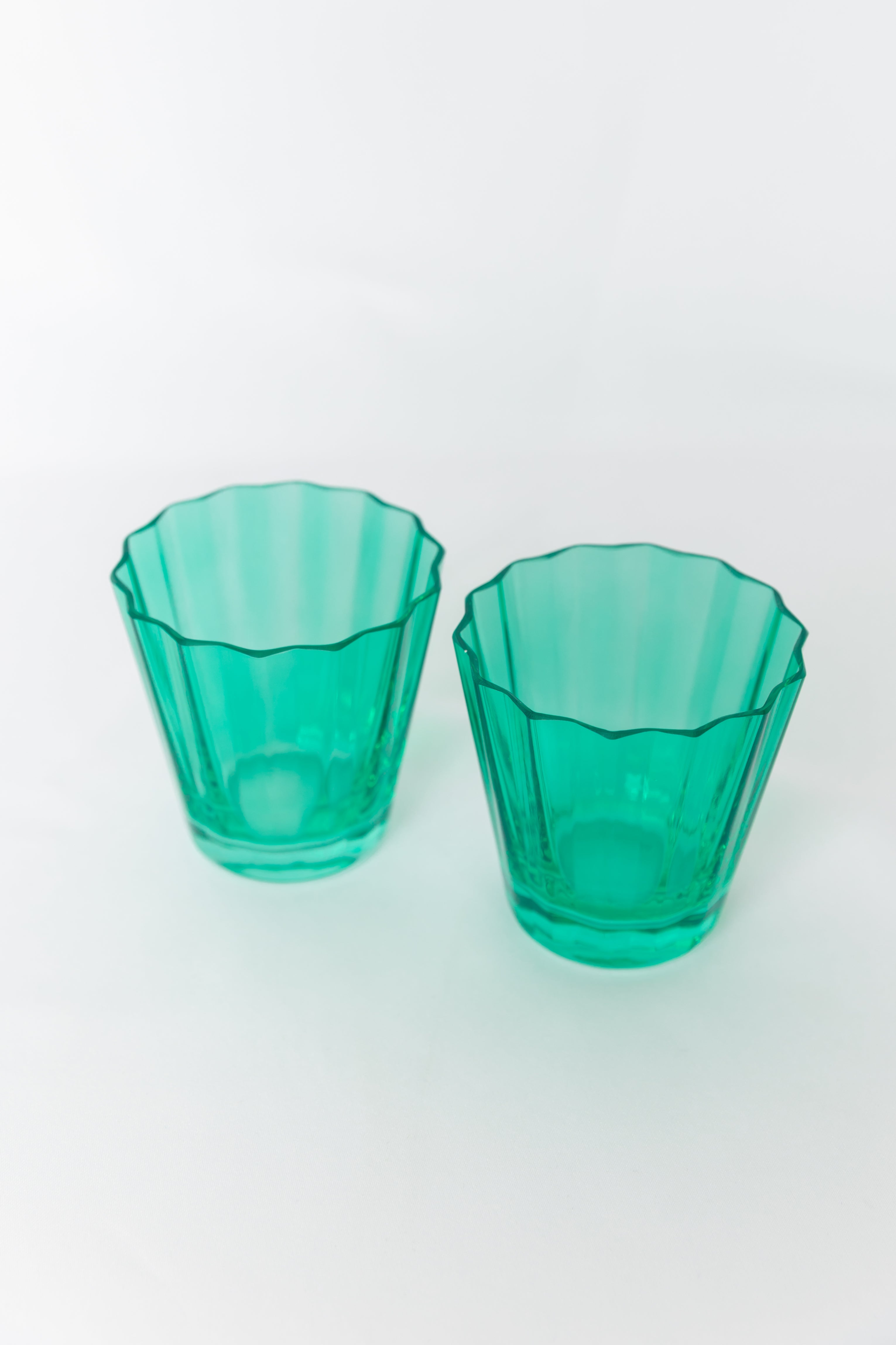 Estelle Colored Glass Estelle Colored Sunday Low Balls - Set of 2 {Kelly Green} - view 2