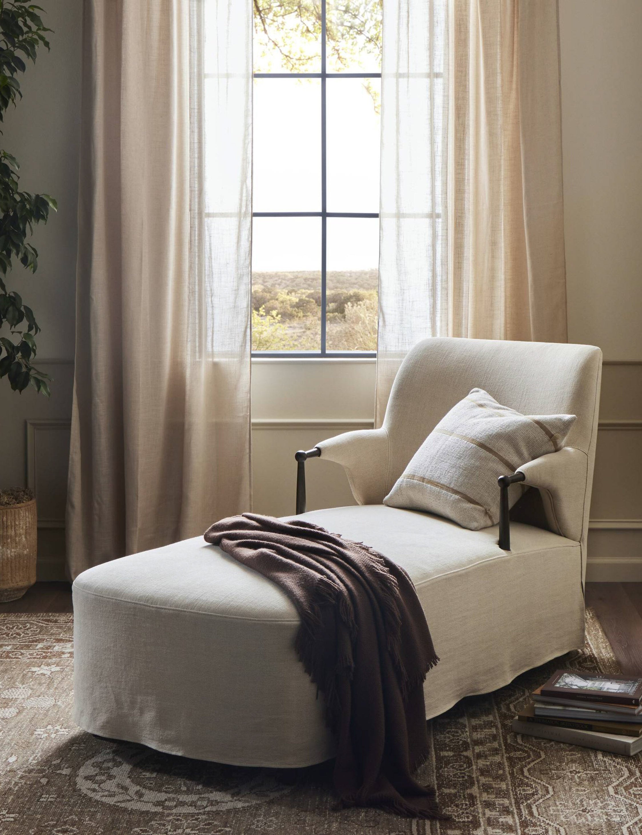Lulu and Georgia Brently Chaise by Amber Lewis x Four Hands - view 2
