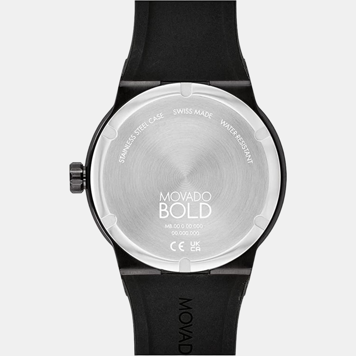 Movado Bold Fusion Men Quartz Black Dial Analog Stainless Steel Watch 3600849 - view 3