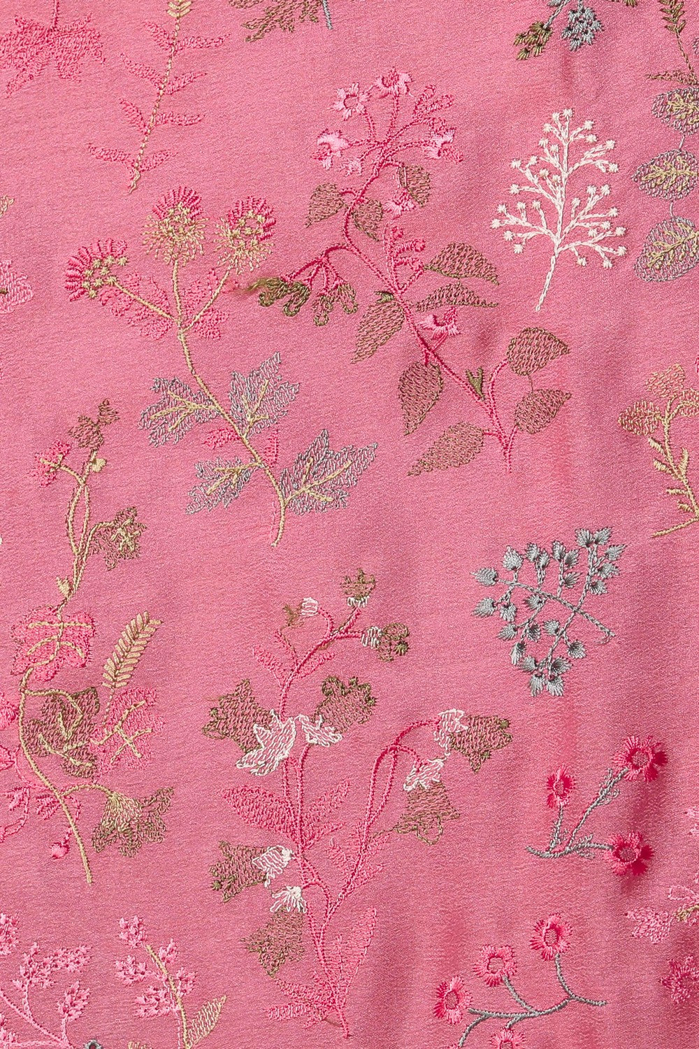 Kalanjali Crepe Silk Coral Pink Saree – Women's - view 2