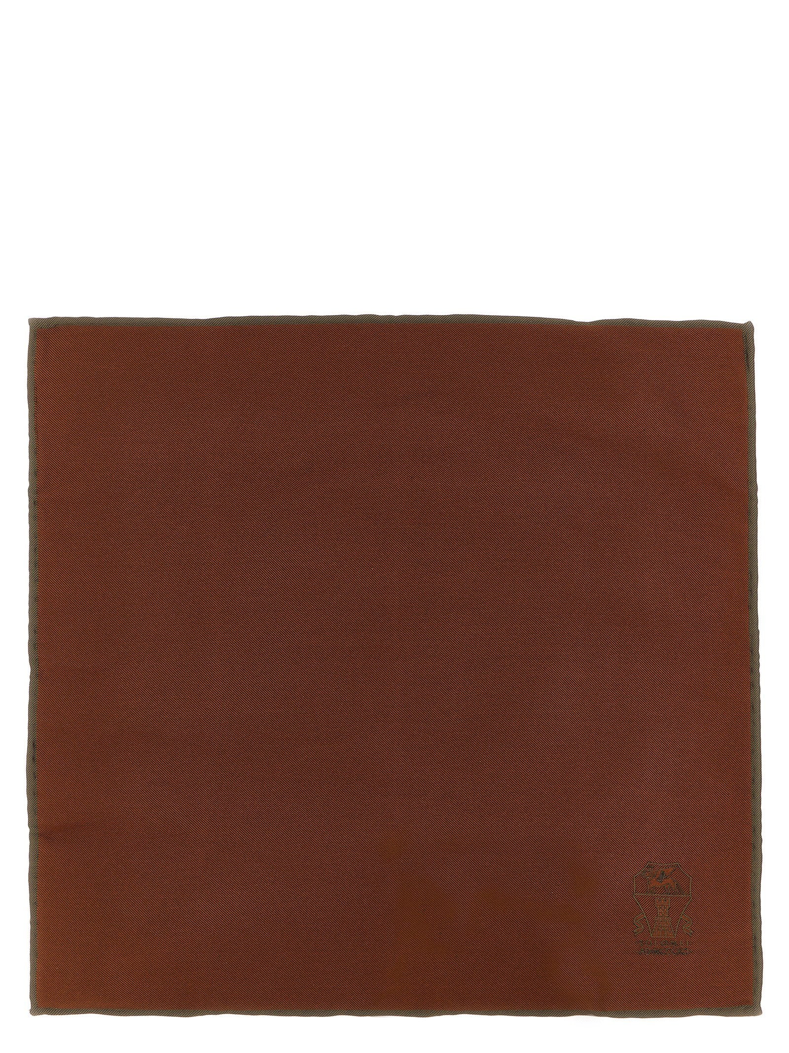 Brunello Cucinelli Double-face Pocket Clutch – 100% silk