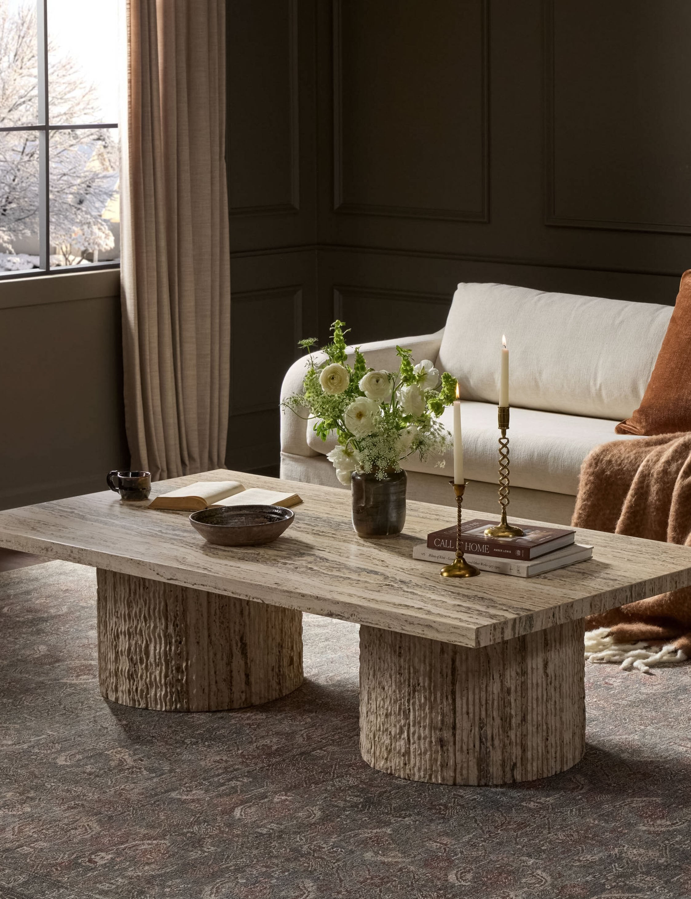 Lulu and Georgia Capucine Coffee Table – Travertine - view 2