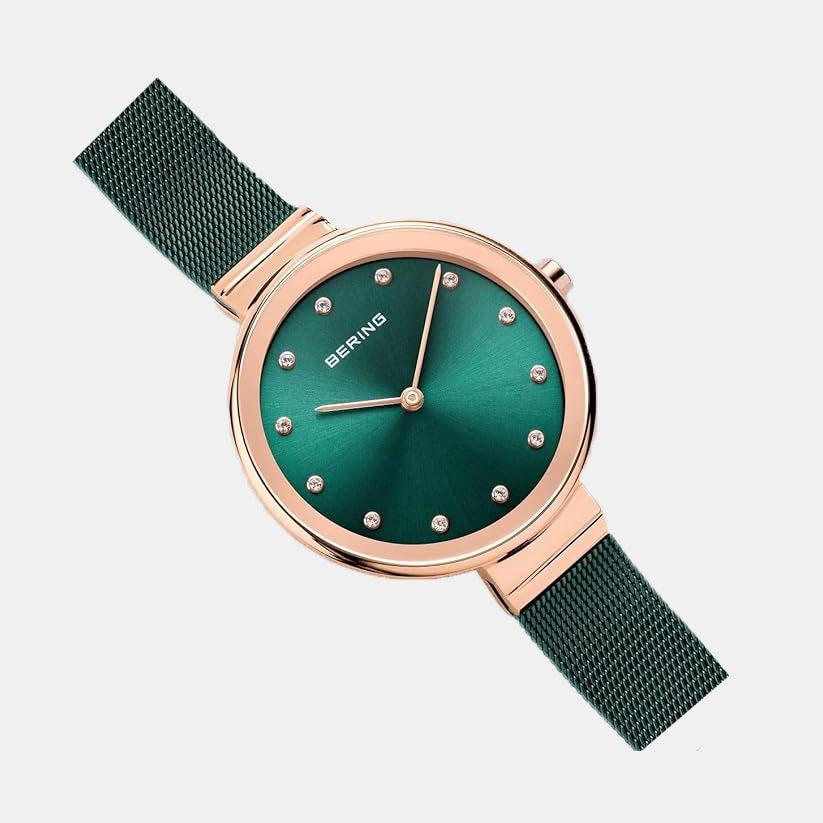 Bering Classic Women Green Analog Stainless Steel Watch 12034-868 - view 2