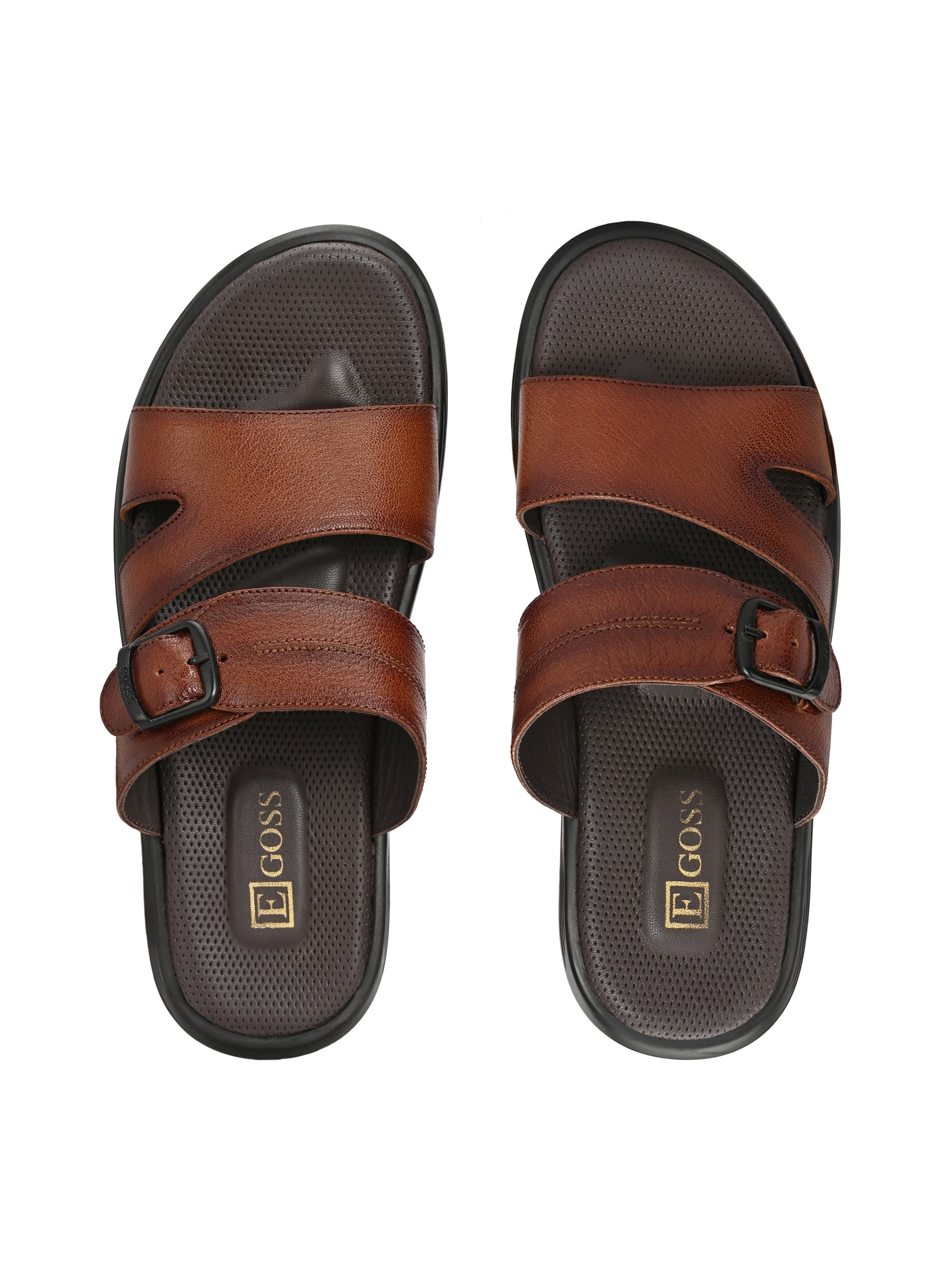 Egoss Shoes Egoss Leather Slippers For Men - view 11
