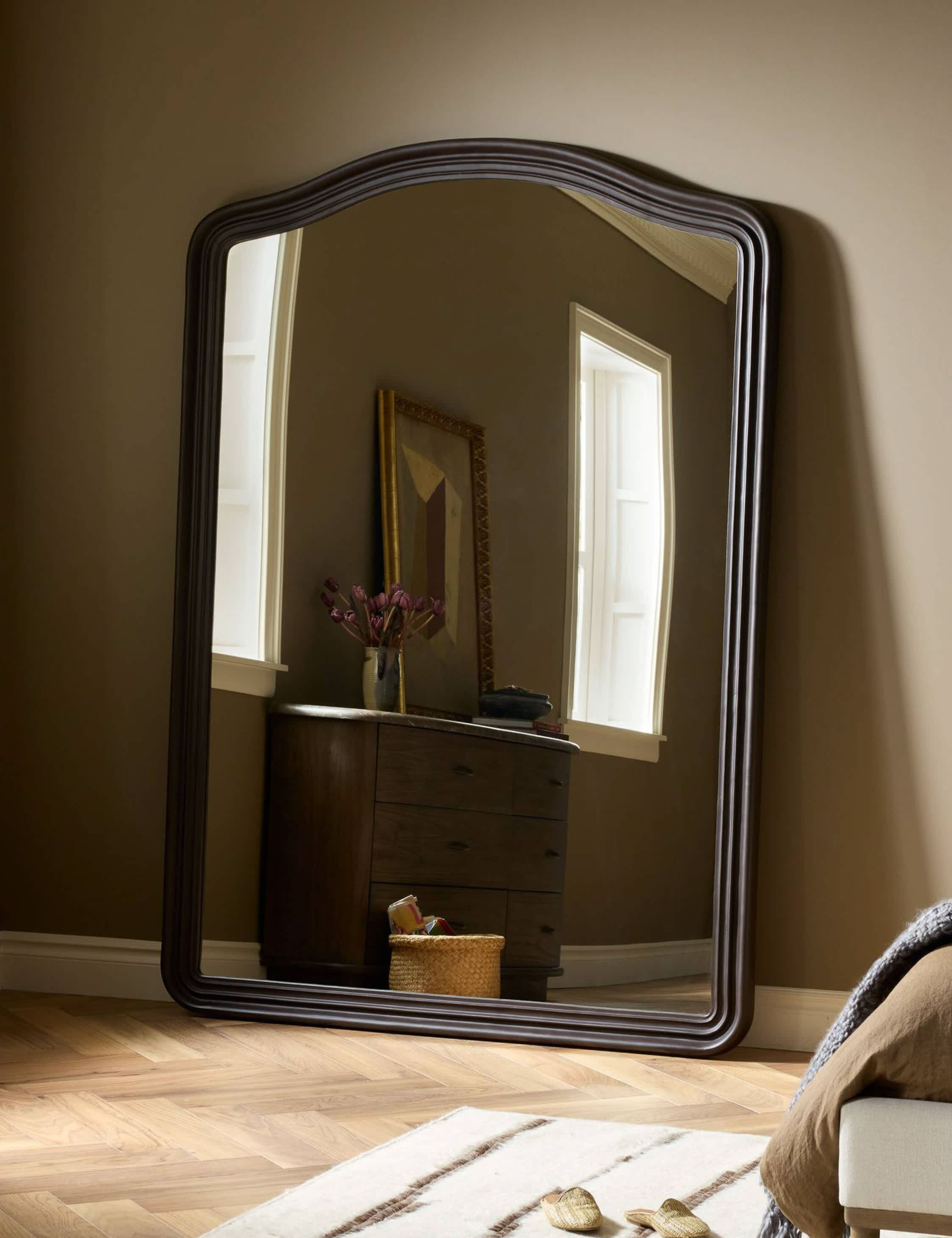 Lulu and Georgia Afridi Floor Mirror – Black - view 2