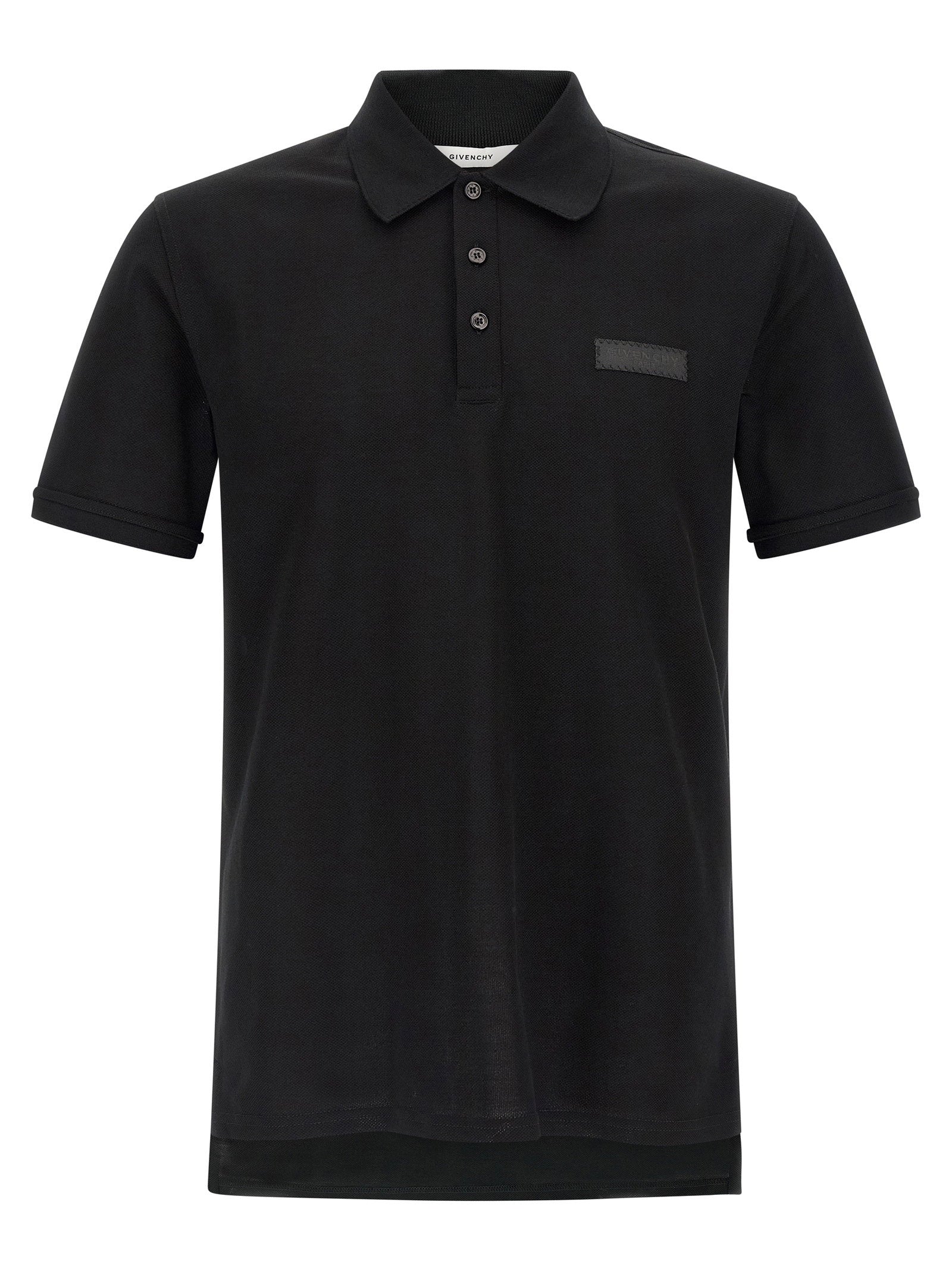 Givenchy Logo Patch Polo Shirt – 100% cotton