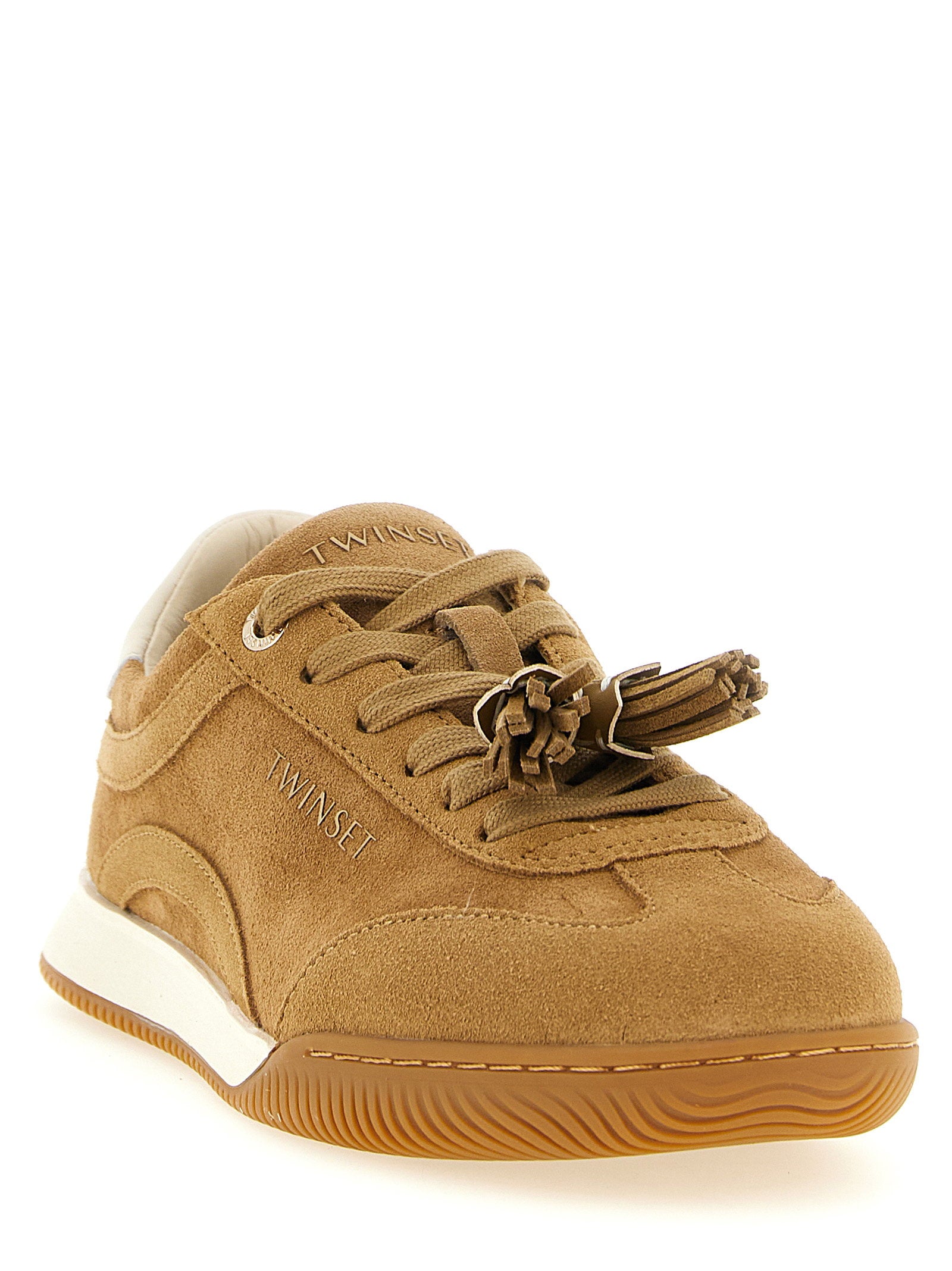 Twin Set Suede Sneakers With Tassels – 100% leather - view 2